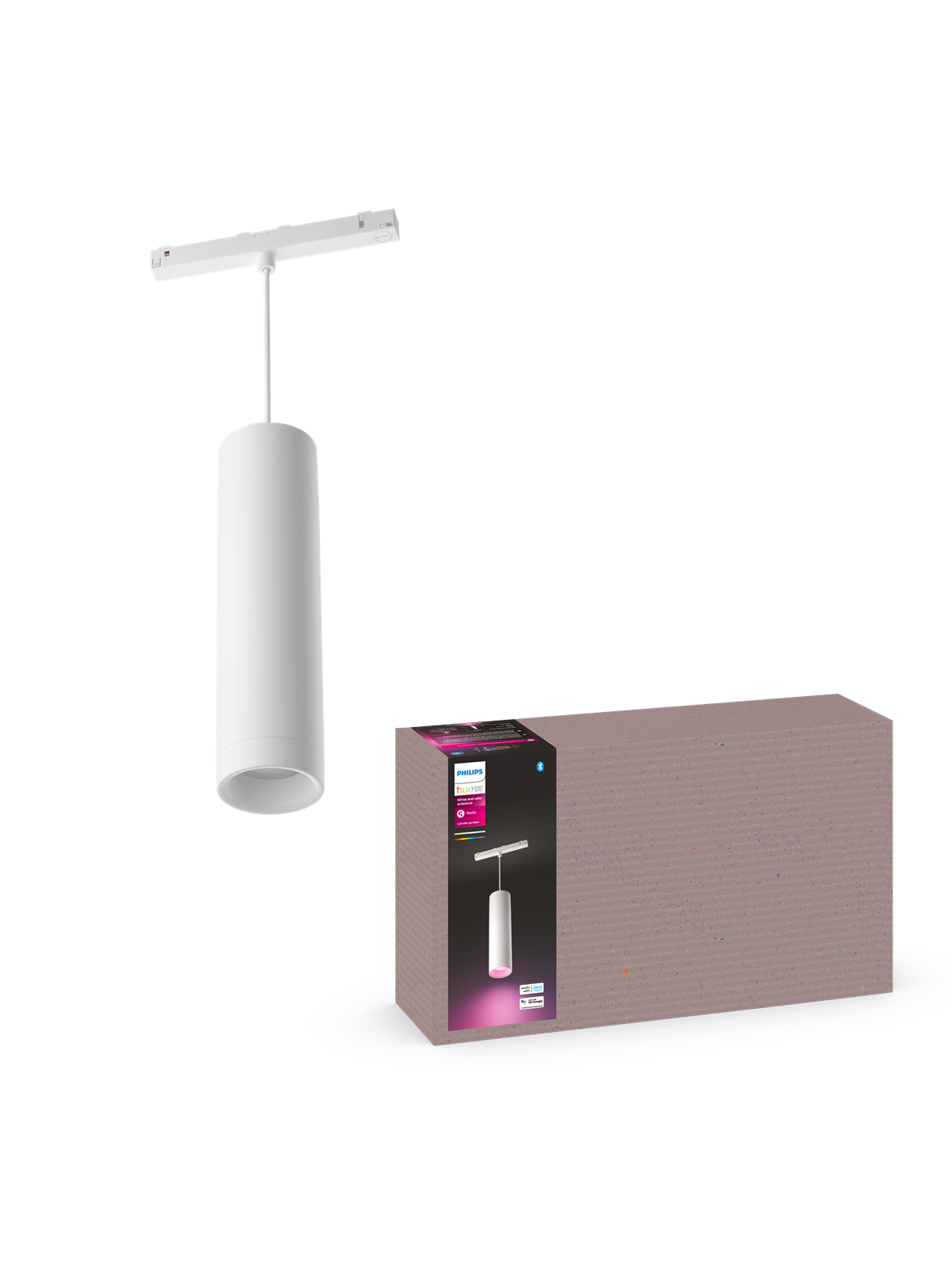 Philips Hue Perifo Ceiling Pendant Cylinder Lamp - White - Smart Home - 929003116001