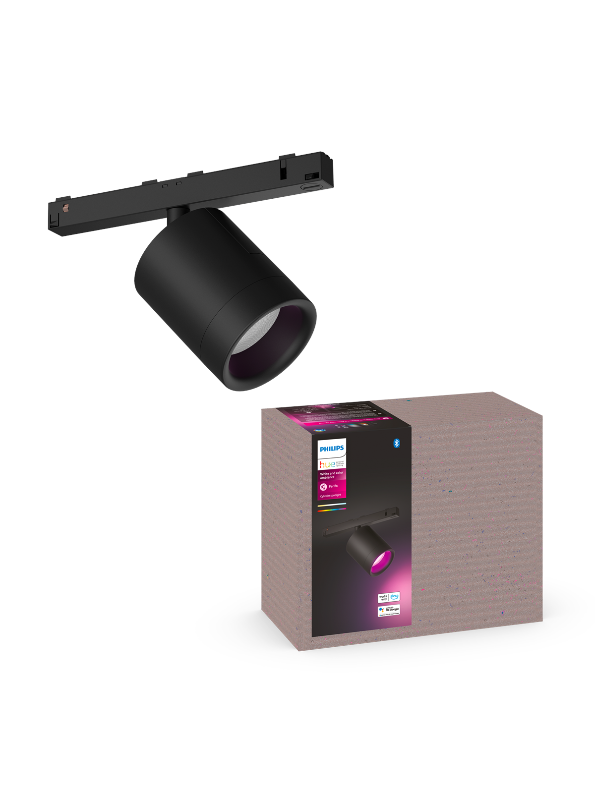 Philips Hue Perifo Cylinder Spotlight - Black - Smart Home - 929003115701