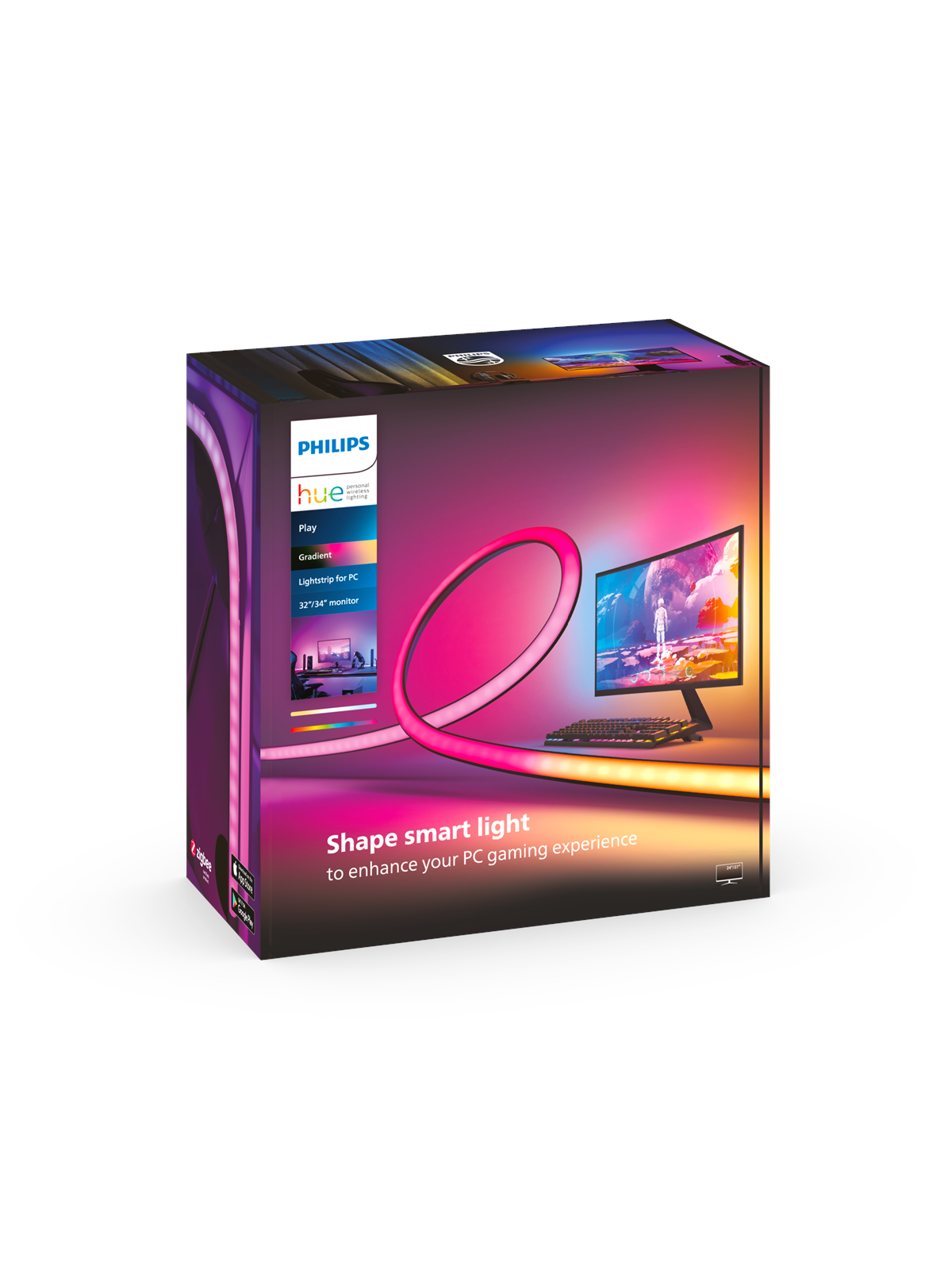 Philips Hue Play Gradient PC Lightstrip 24-27" 3-pack - Smart Home - 929003498701
