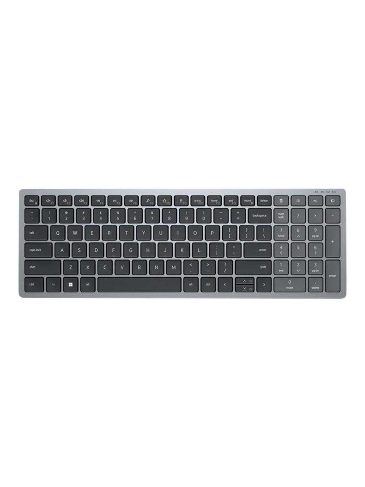 Dell Kb740 - Tastaturen - Nordisch - Grau - Kb740-gy-r-nor