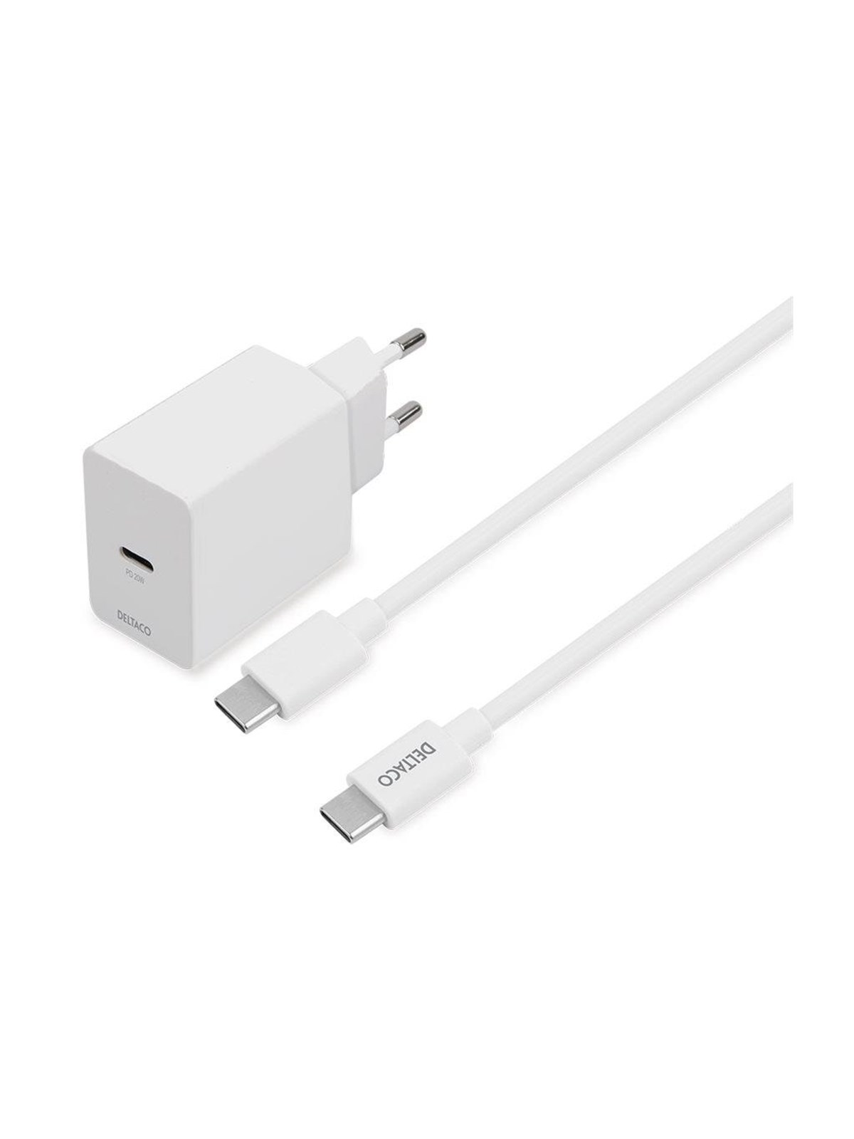 Deltaco Usbc-ac146 Power Adapter - Usb-c - 20 Watt - Handys Adapter Und Ladegeraete