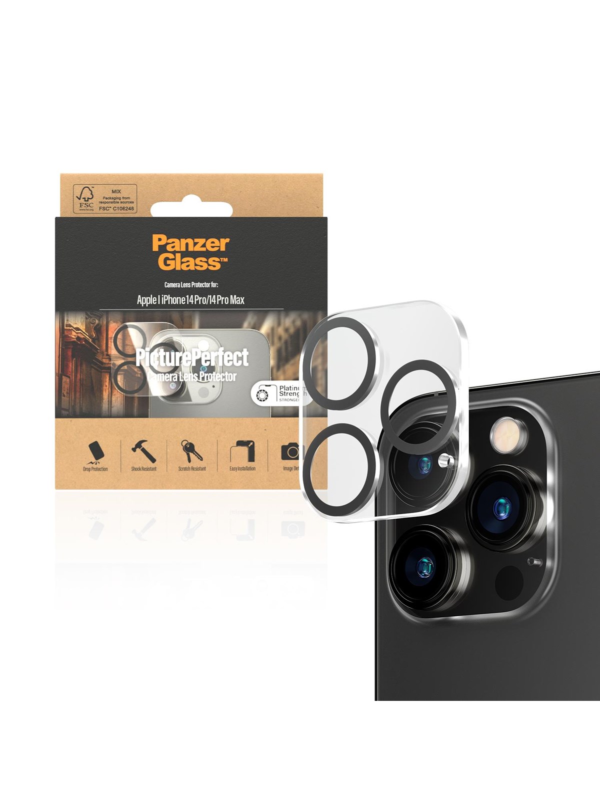 Panzerglass Pictureperfect Camera Lens Protector Apple Iphone 14 Pro | 14 Pro Max - Handys Schutzfolie - Panzer0400