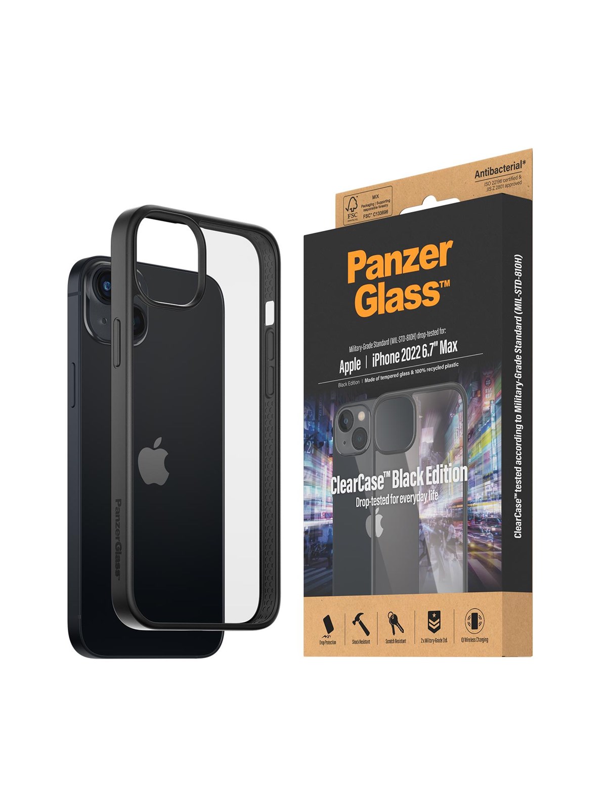 Panzerglass Clearcase Apple Iphone 14 Plus | Black - Handys Cover Cases - Panzer0407