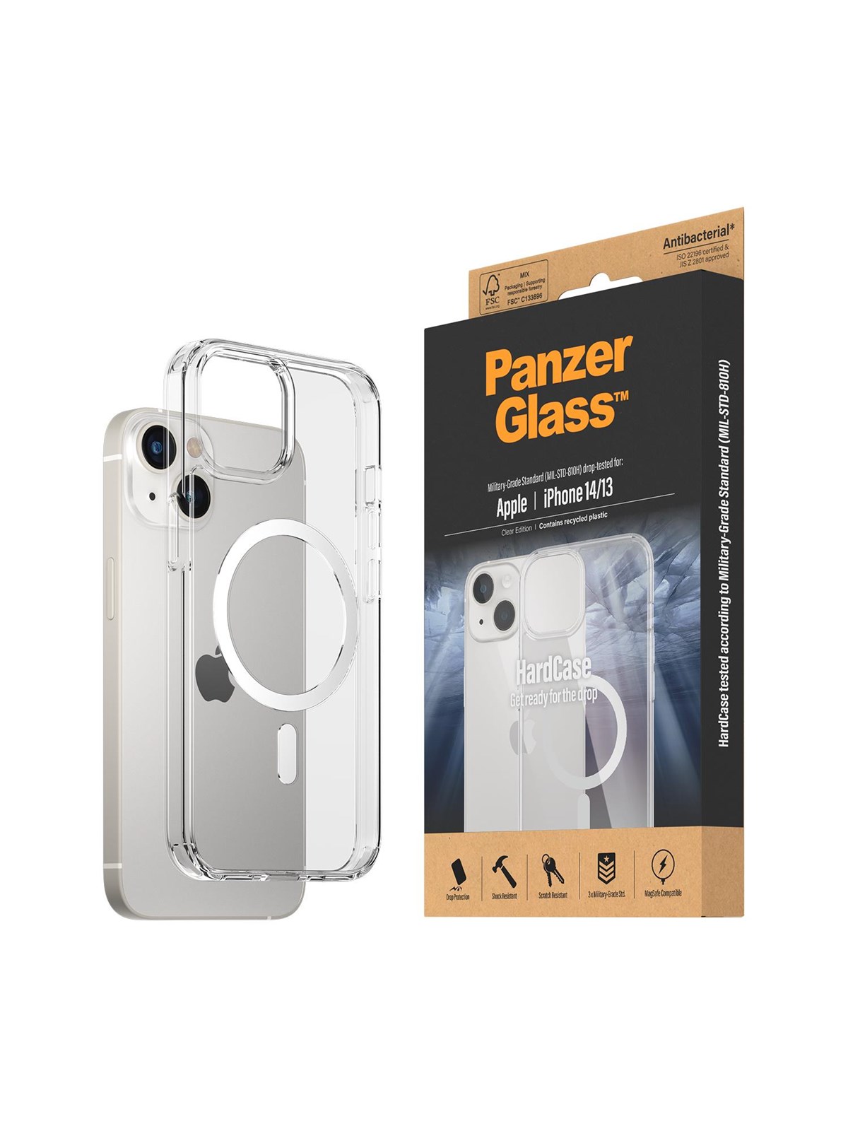 Panzerglass Hardcase Magsafe Compatible Apple Iphone 14 | 13 | Clear - Handys Cover Cases - Panzer0409