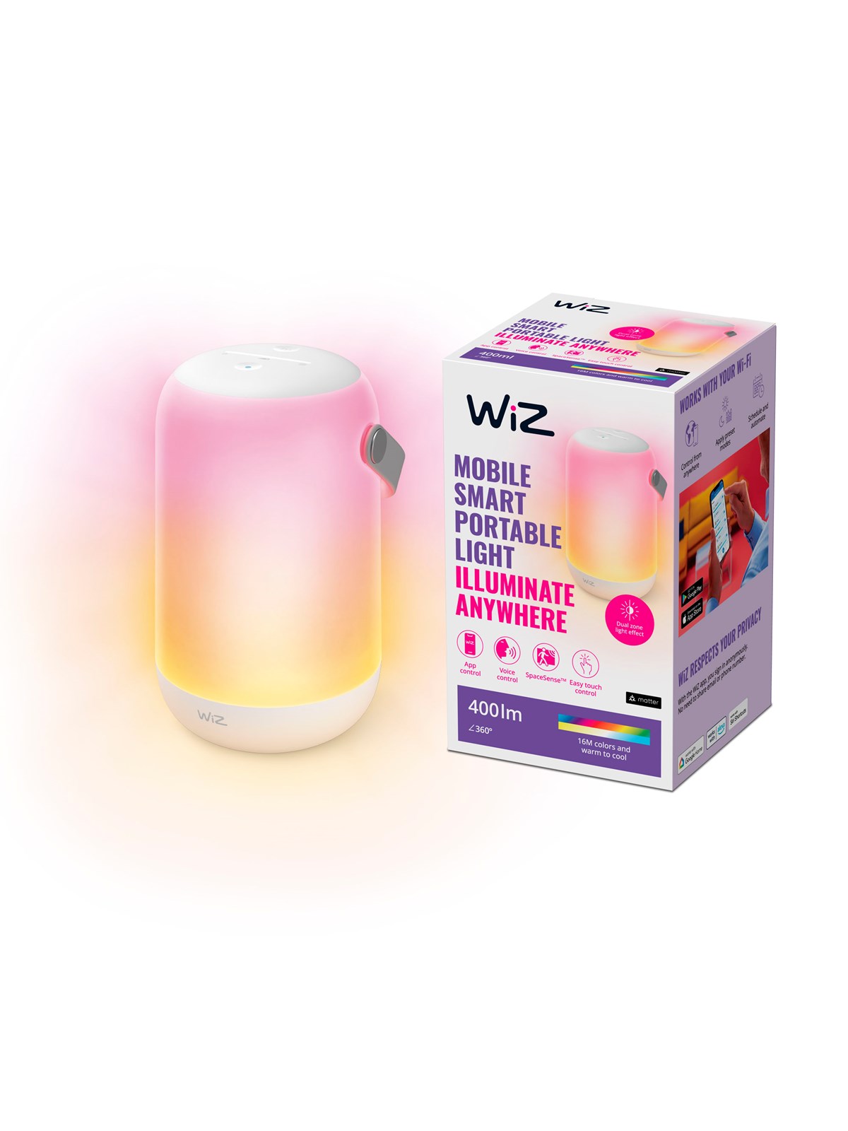 Wiz Mobil-lampe - Smart Home - 929003211522