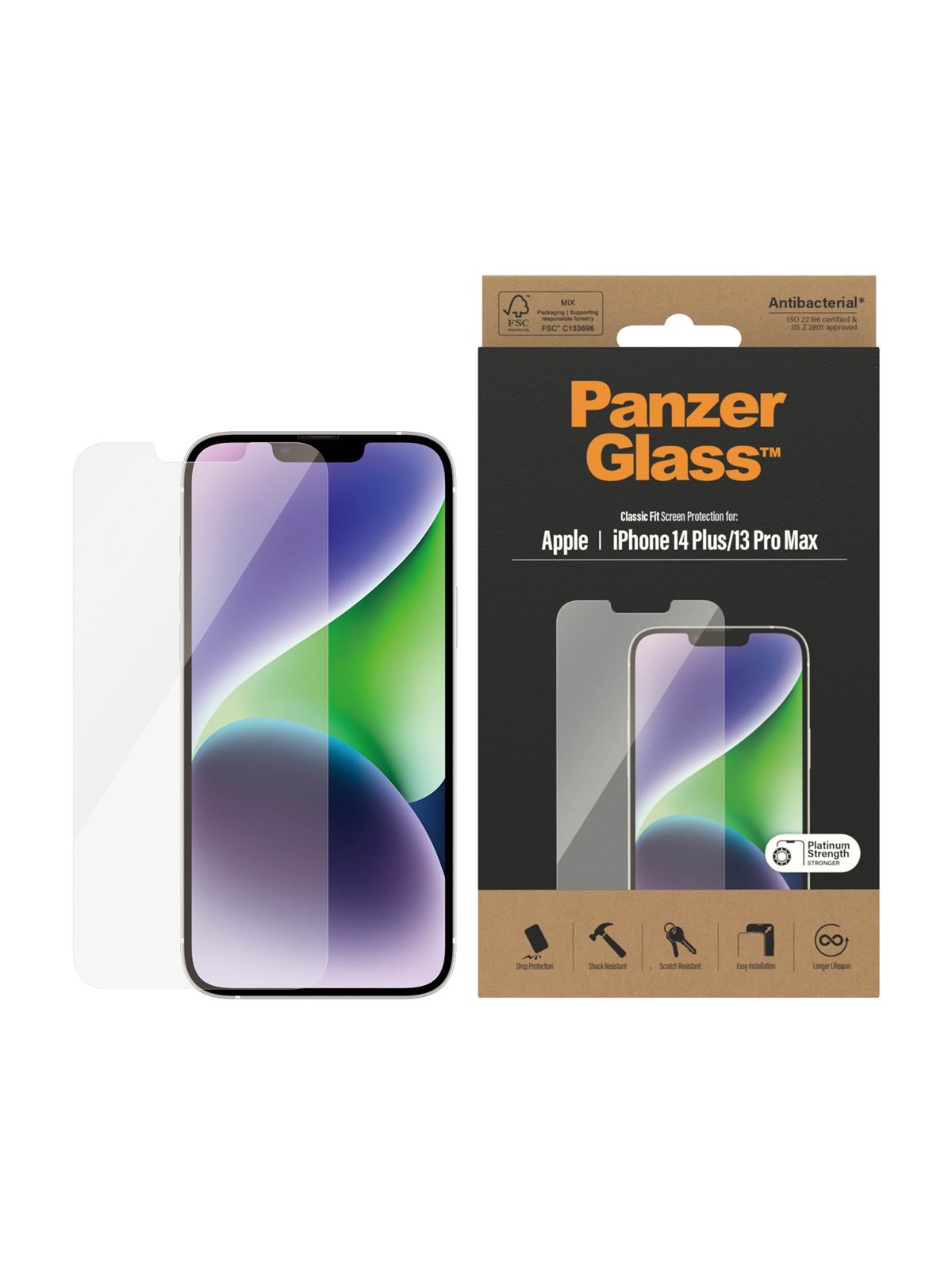 Panzerglass Screen Protector Apple Iphone 14 Plus | 13 Pro Max | Classic Fit - Handys Schutzfolie - Panzer2769