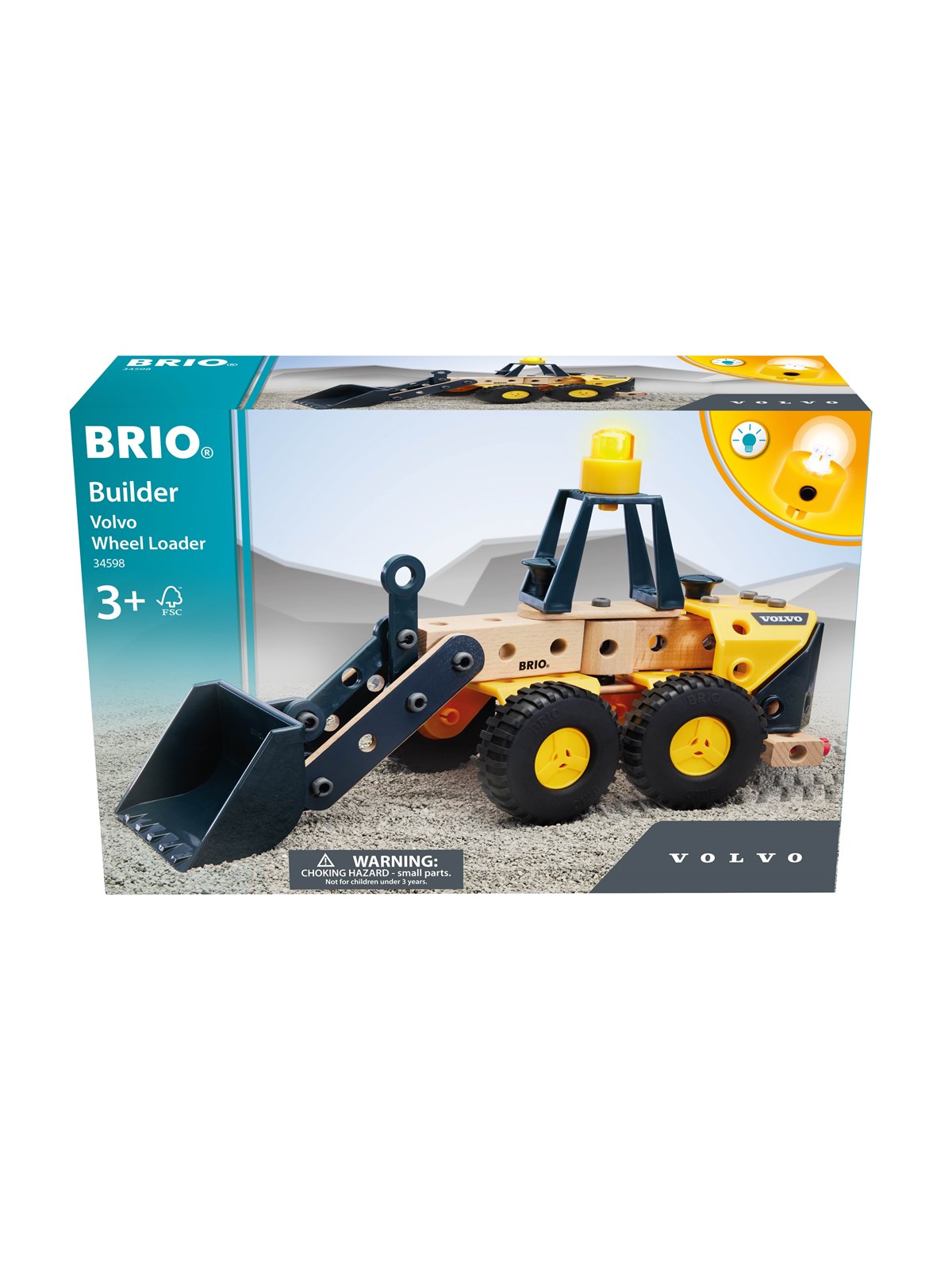 Brio 34598 Builder Volvo Wheel Loader - Kreativ Spiele