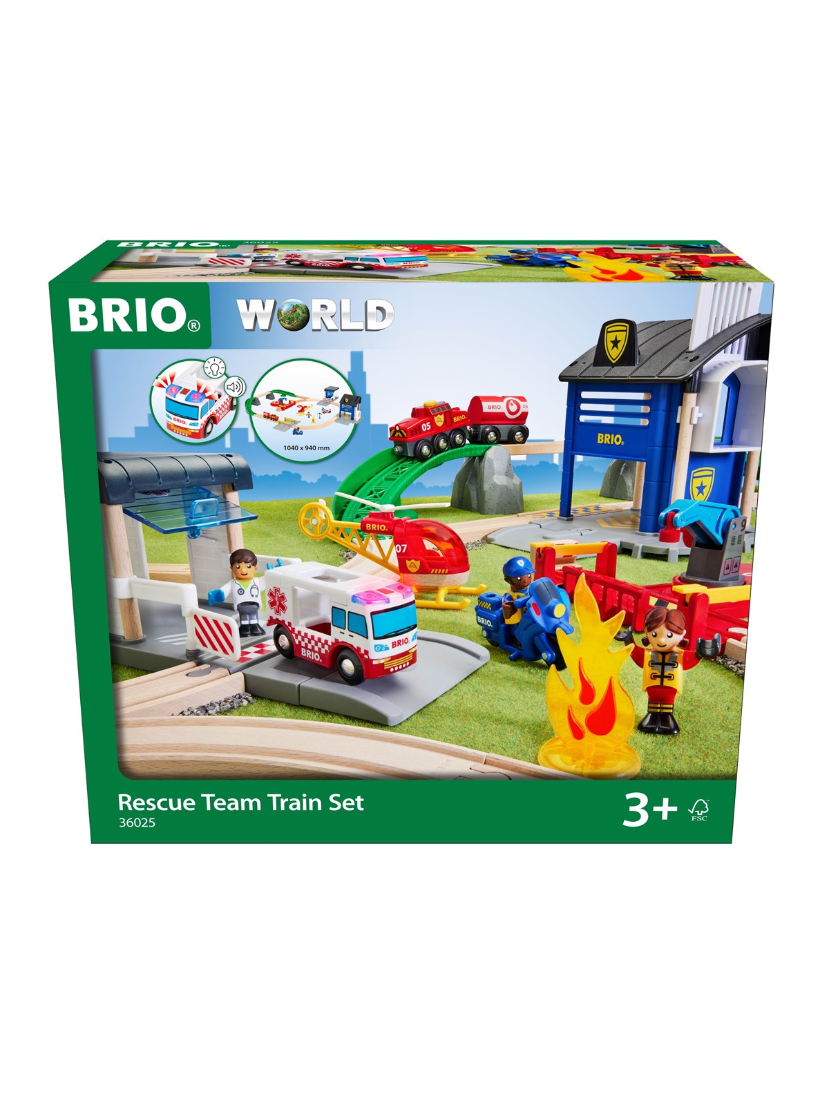 Brio 36025 Rescue Team Train Set - Brio Train