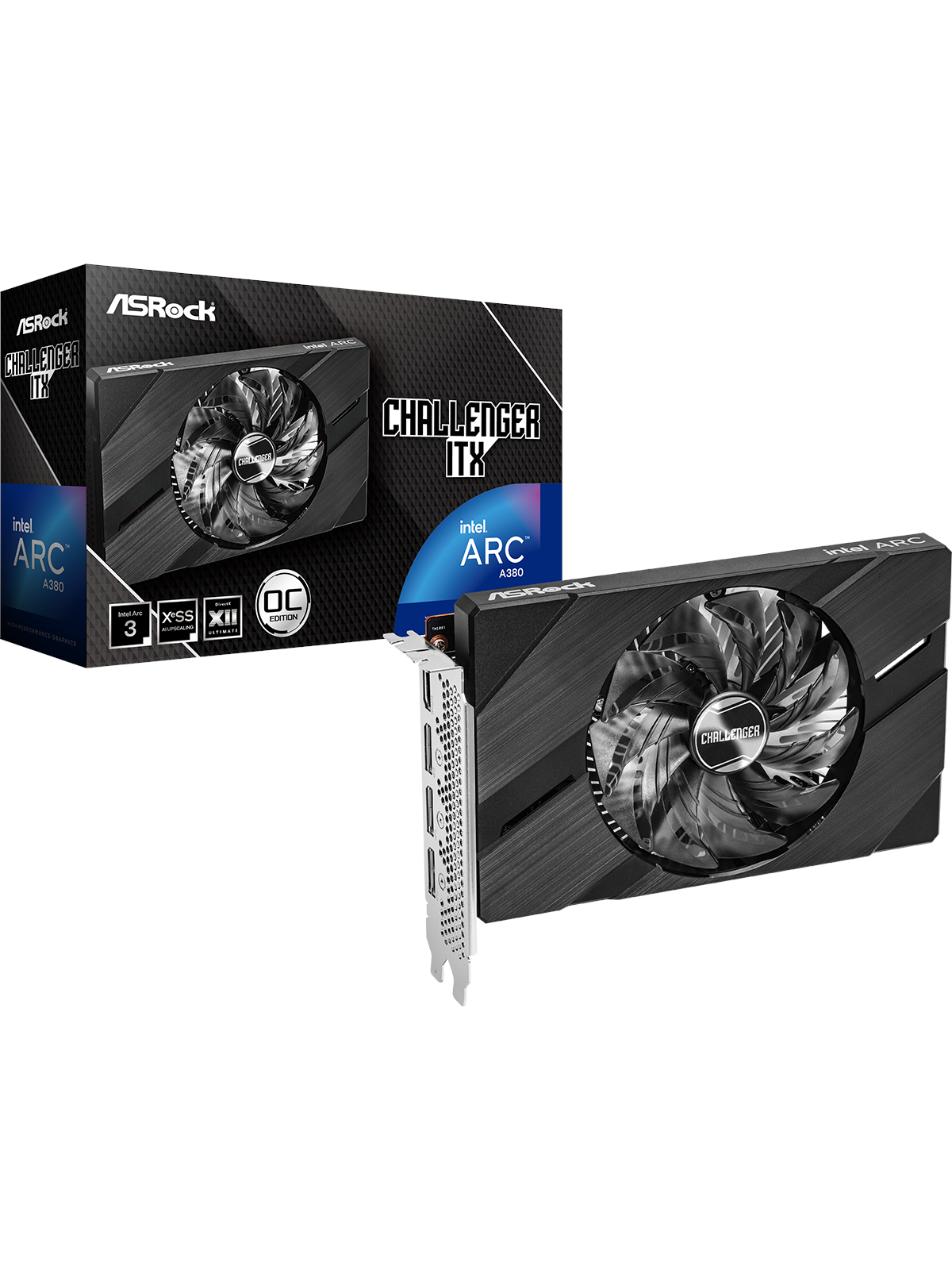 Asrock Arc A380 Challenger Itx - 6gb Gddr6 Ram - Grafikkarte - 90-ga3kzz-00uanf