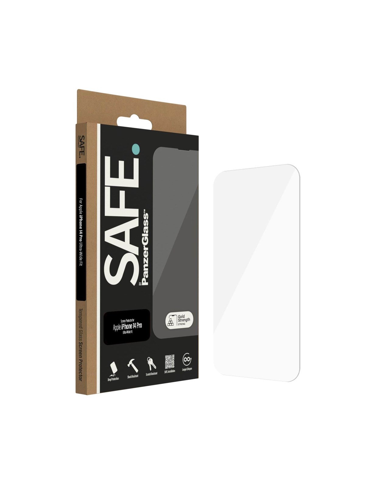 Safe by Panzerglass Screen Protector Apple Iphone 14 Pro | Ultra-wide Fit - Handys Schutzfolie - Safe95149