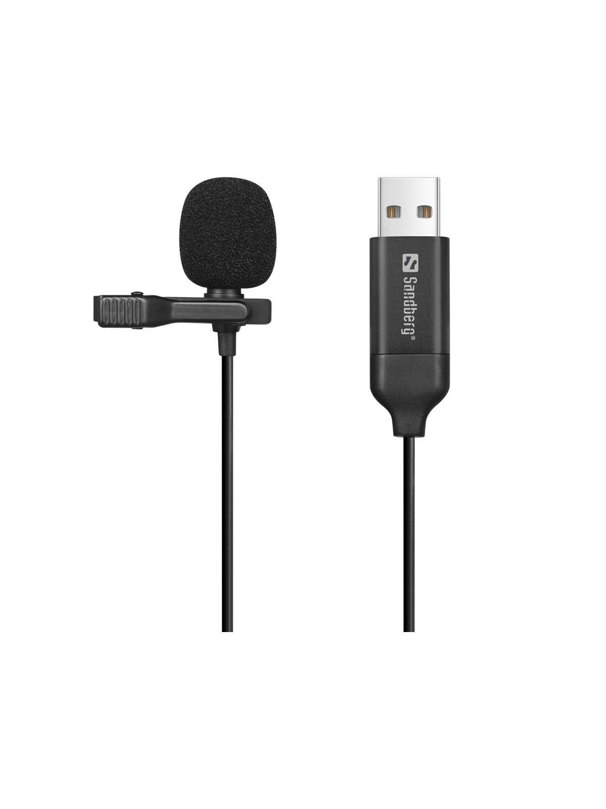 Sandberg Streamer Usb Clip Microphone - Mikrofone - 126-40