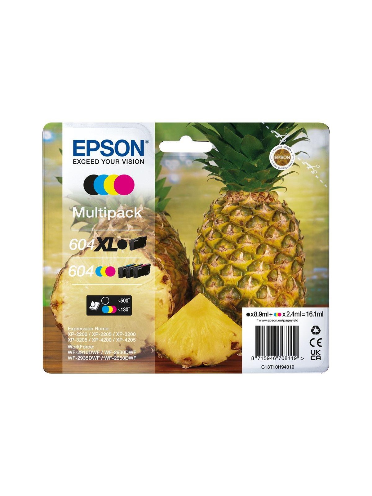 Epson 60 - 4-pack - XL - Black Yellow Cyan Magenta - Original - Ink Cartridge - Druckerzubehoer Tinte Toner - C13t10h94020