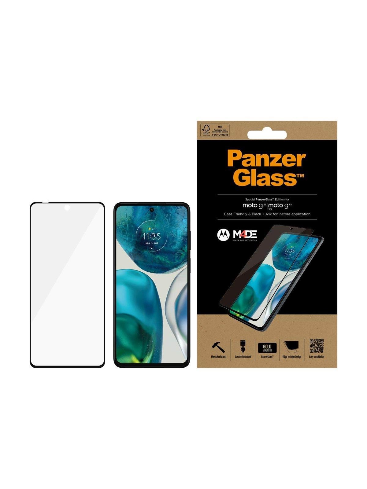 Panzerglass Screen Protector Motorola Moto G52 | G82 5G - Handys Schutzfolie - Panzer6562