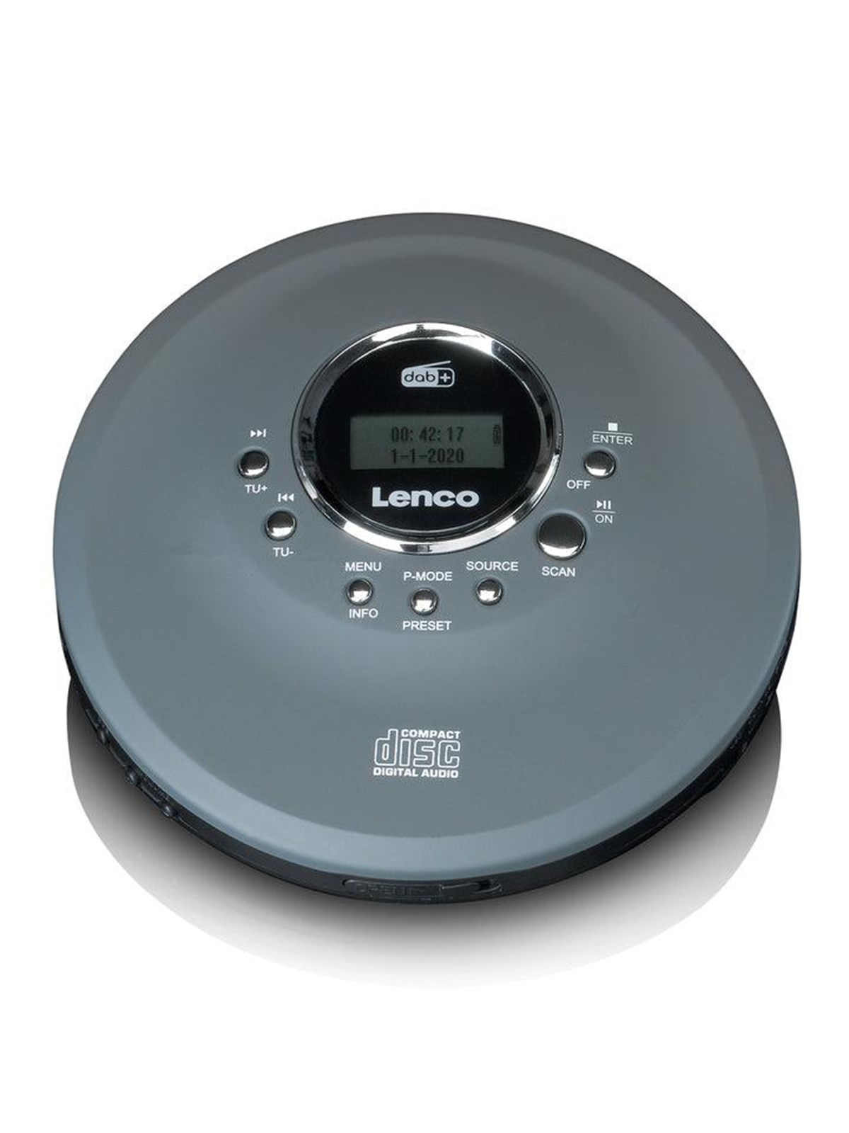 Lenco Cd-400gy - Portable Cd/ Mp3 Player For CD Cd-r Cd-rw - Gray - CD Player