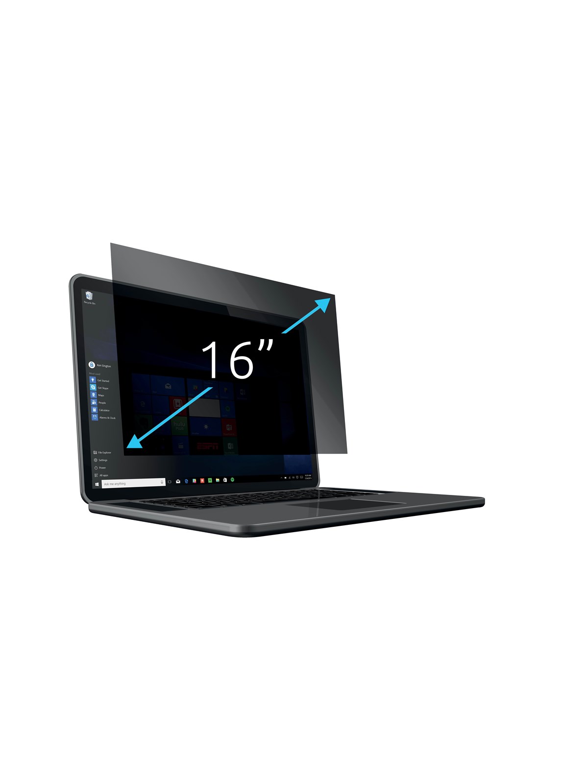 Kensington Blickschutzfilter 2-fach Abnehmbar Für 16" Laptops 16:9 - Systemzubehoer - 626471