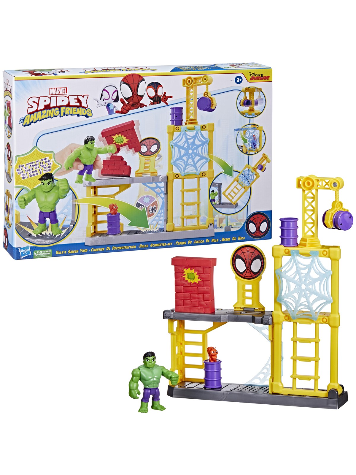 Marvel Spidey And His Amazing Friends Hulks Schmetter-set - Spielsets - F37175l0