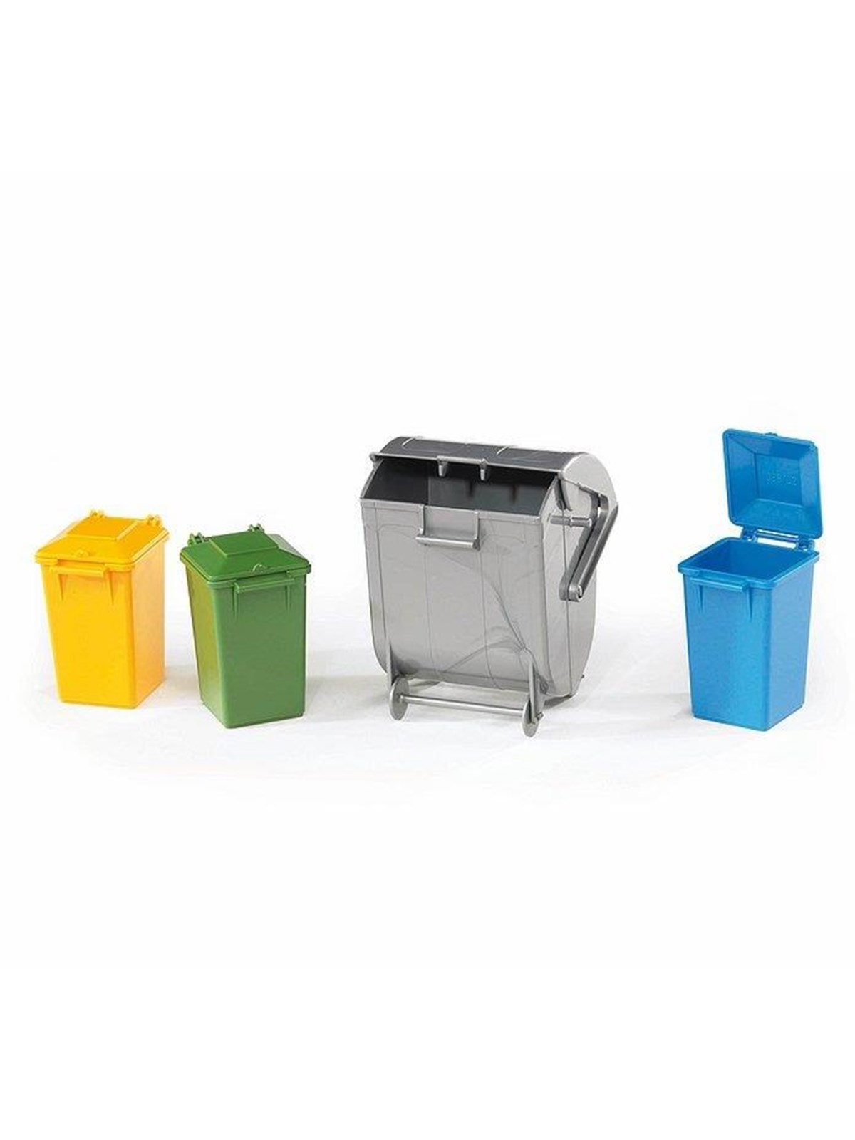 Bruder Accessories: Garbage Can Set (3 Small 1 Large) - Spielzeugauto - Br2607
