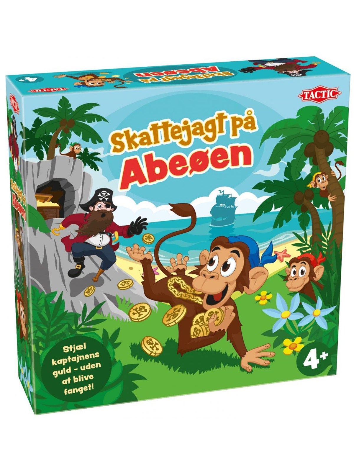 Tactic Skattejagt på Abeøen - Brettspiele - 59111