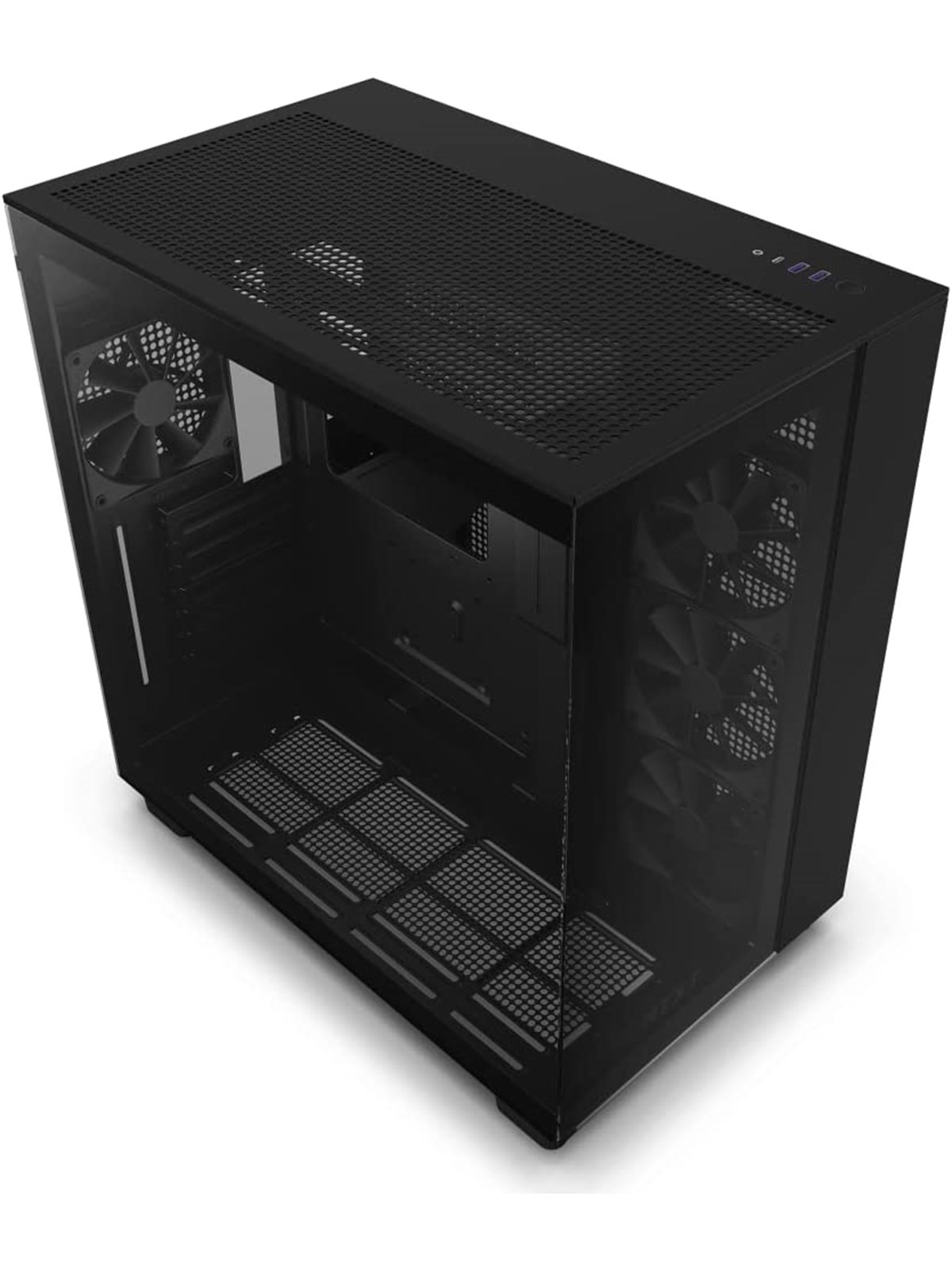 Nzxt H9 Flow - All Black - Gehäuse - Miditower - Schwarz - Gehaeuse - Cm-h91fb-01