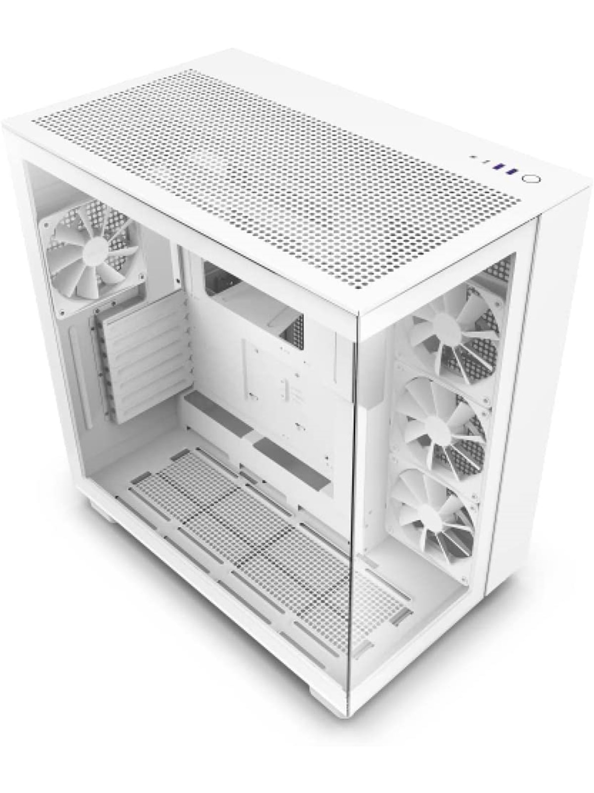 Nzxt H9 Flow - All White - Gehäuse - Miditower - Weiß - Gehaeuse - Cm-h91fw-01