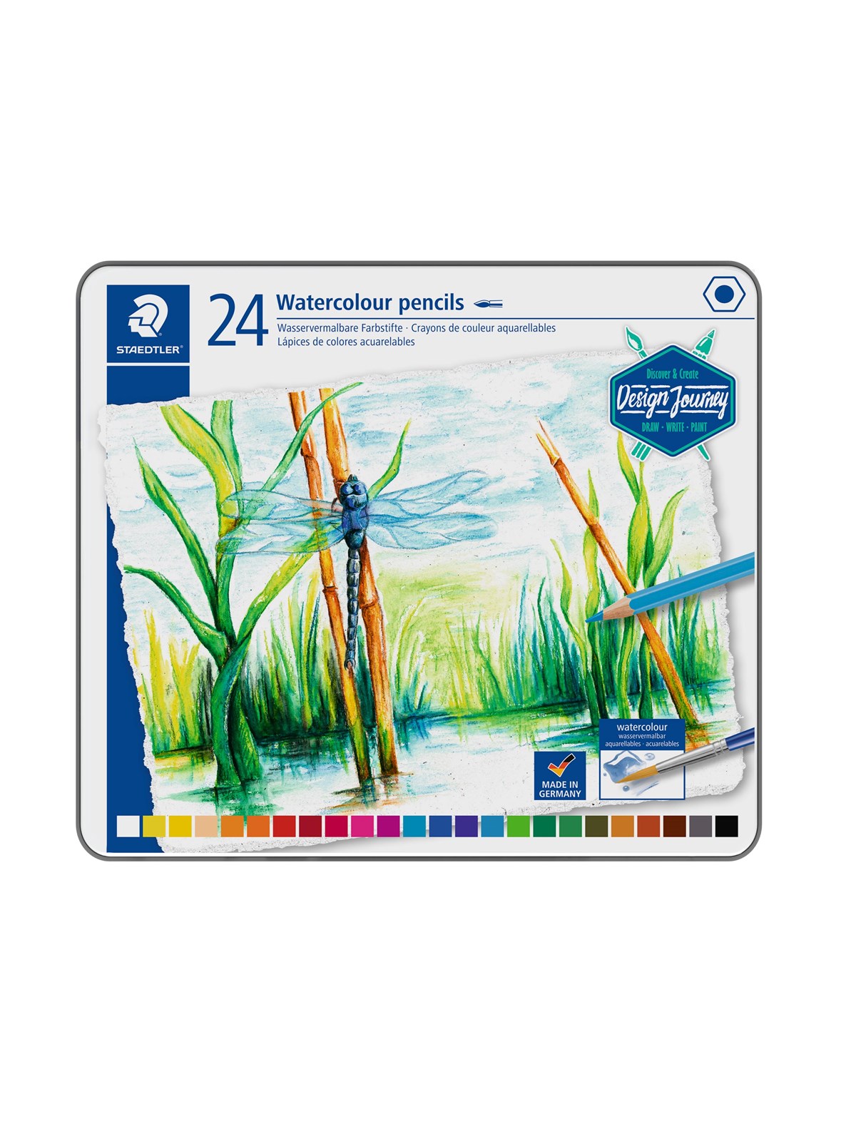 Staedtler Coloured Pencil Aqu 24pcs 100% Pefc - Utensilien Zum Schreiben Und Zeichnen - 14610c M24