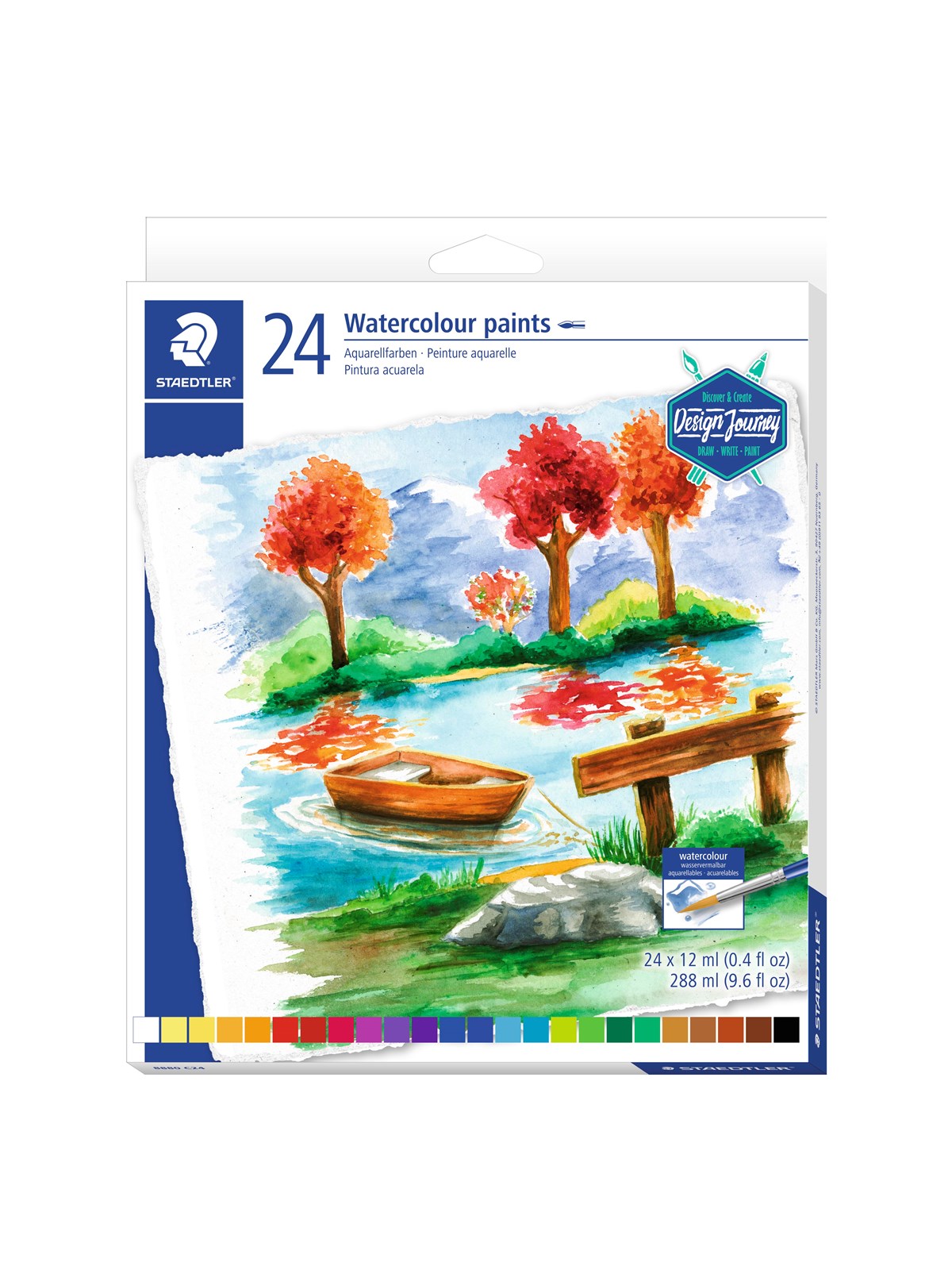 Staedtler Watercolour Paint 24pc - Hobby Zubehoer - 8880 C24