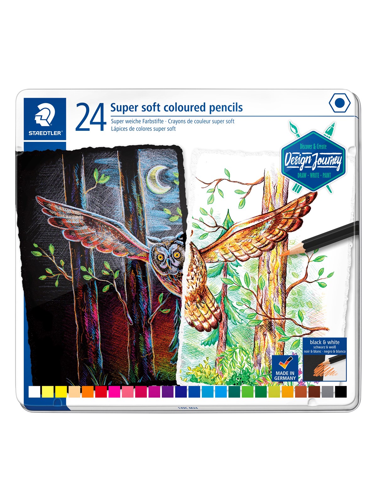 Staedtler Coloured Pencil Soft24pcs 100% Pefc - Hobby Zubehoer - 149c M24