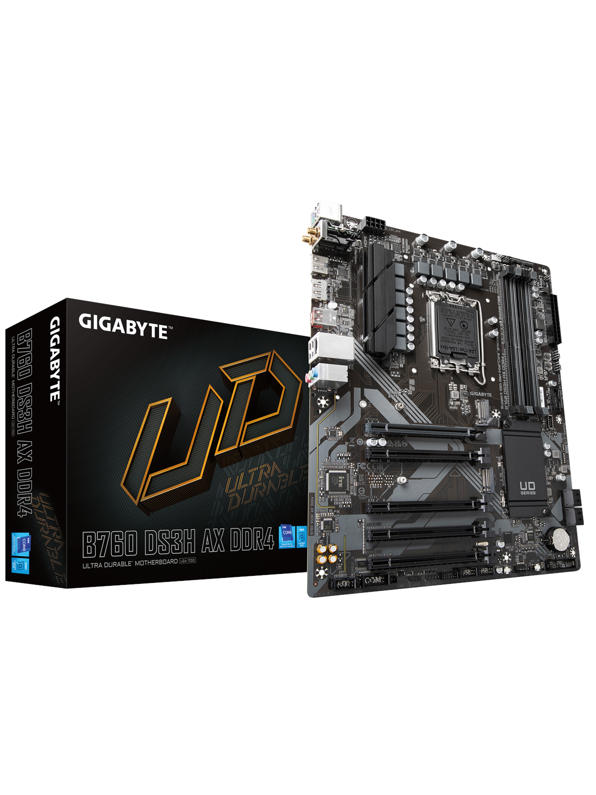 Gigabyte B760 Ds3h AX Ddr4 Mainboard - Intel B760 - Intel Lga1700 Socket - Ddr4 Ram - Atx