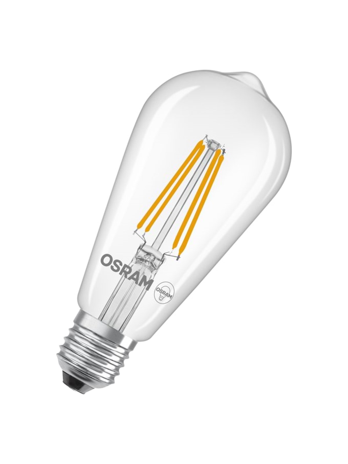 Osram Led-lampe Edison 806lm 3.8w/827 (60w) Clear E27 - Led Birnen - 4099854235634