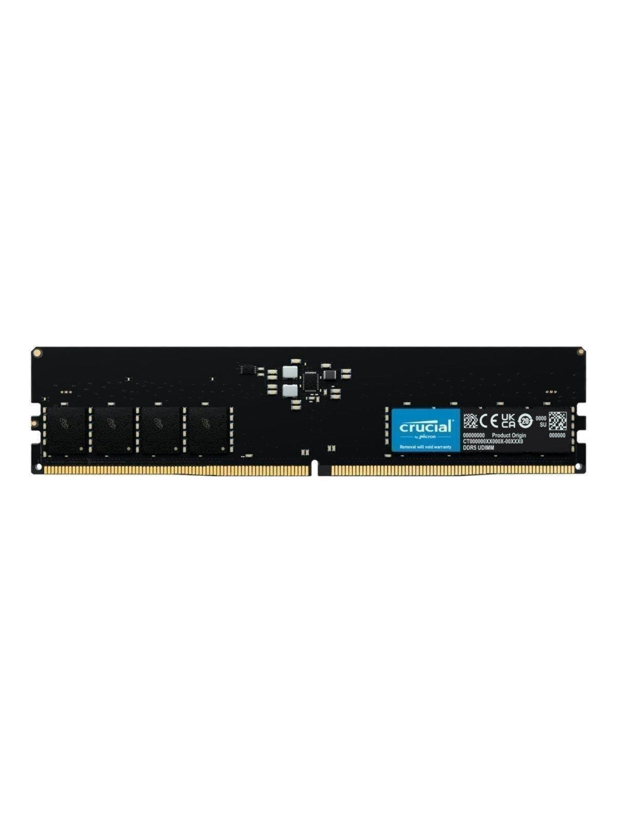 Crucial Udimm Ddr5-5600 - 16gb - Cl46 - Single Channel (1 Pcs) - Amd Expo & Intel Xmp - Schwarz - Ram - Ct16g56c46u5