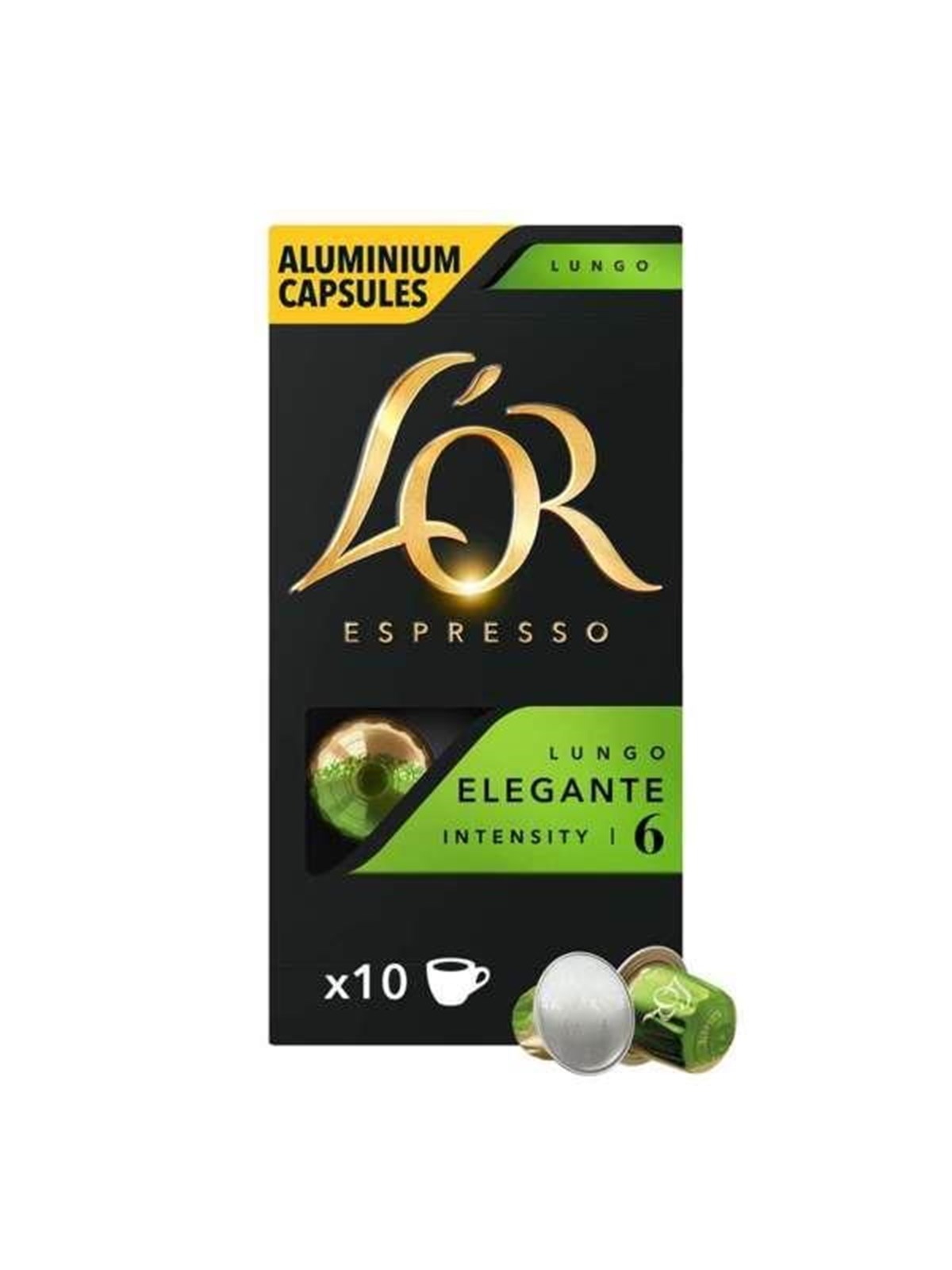 L'or Capsules Espresso Lungo Elegante - 10 Pcs - Kaffeezubereitung - 4028596
