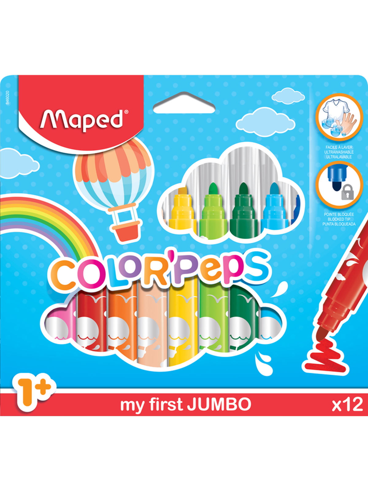 Maped Color'peps My First Jumbo Felt-pens X12 - Utensilien Zum Schreiben Und Zeichnen - 846020