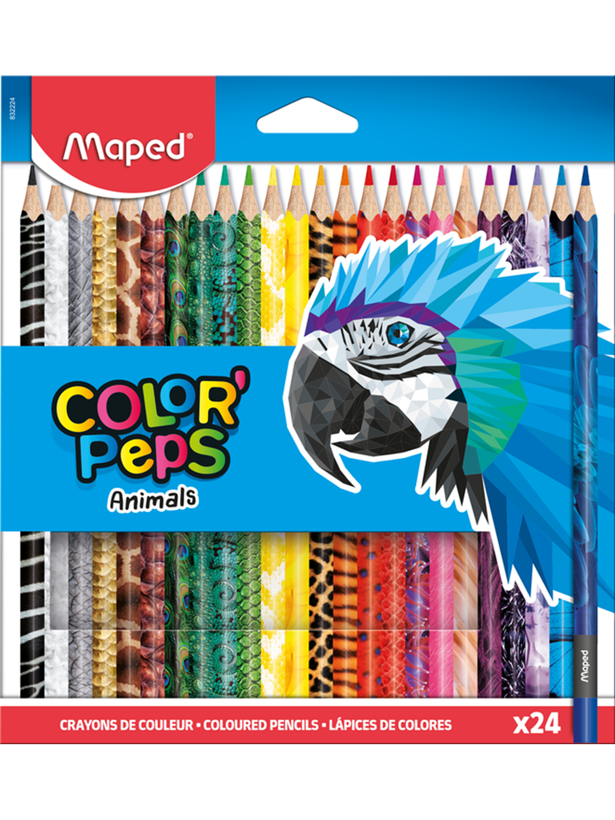 Maped Color'peps Animals Colour Pencils X24 - Utensilien Zum Schreiben Und Zeichnen - 832224