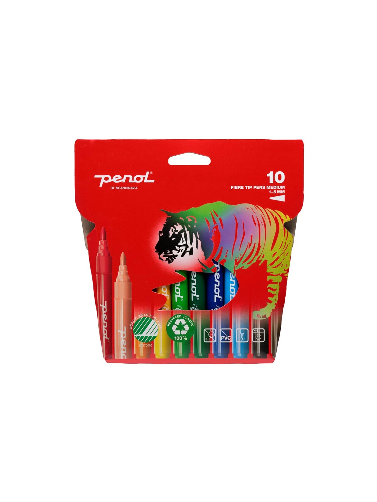 Penol Fibre Tip Medium Pens X10 - Utensilien Zum Schreiben Und Zeichnen - 16000006