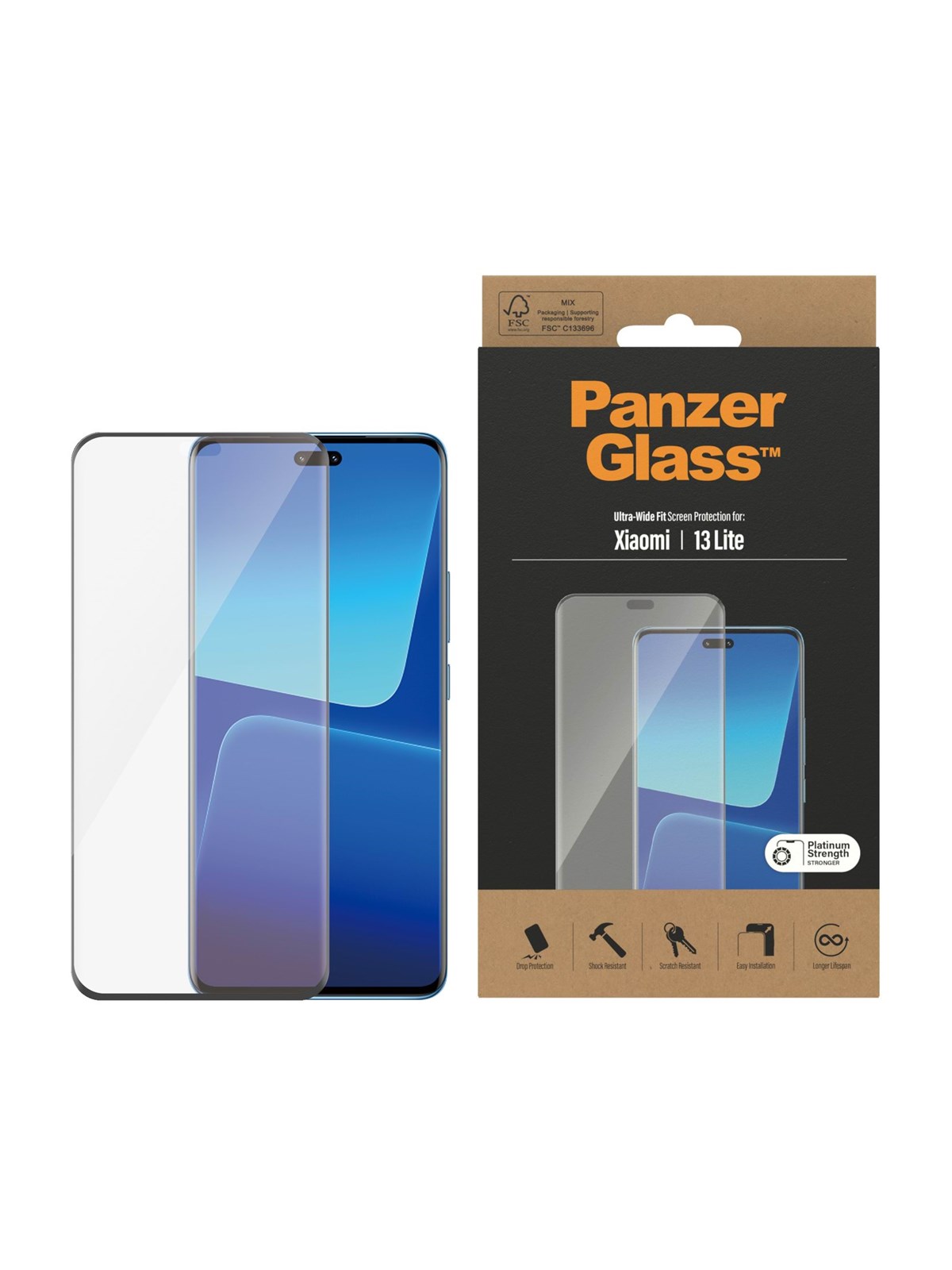Panzerglass Screen Protector Xiaomi Redmi 13 Lite - Handys Schutzfolie - Panzer8055
