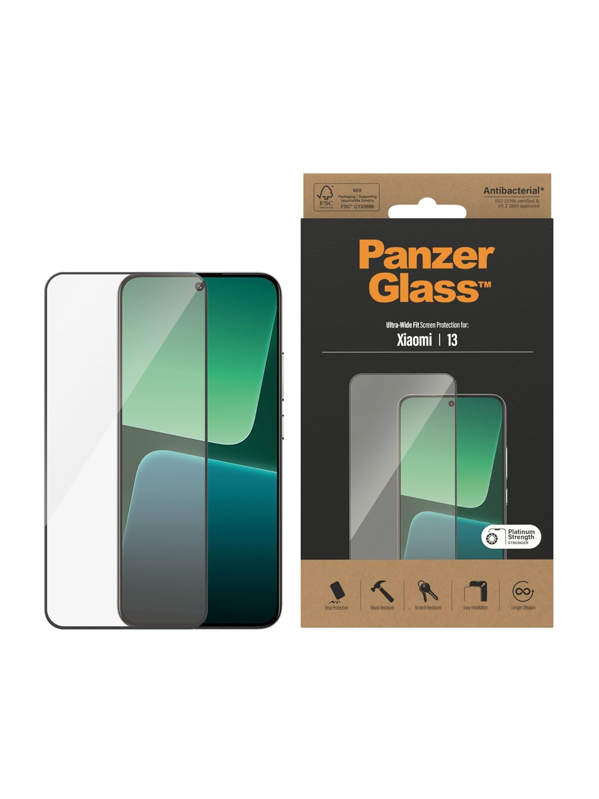Panzerglass Screen Protector Xiaomi 14 | 13 | Ultra-wide Fit - Handys Schutzfolie - Panzer8066