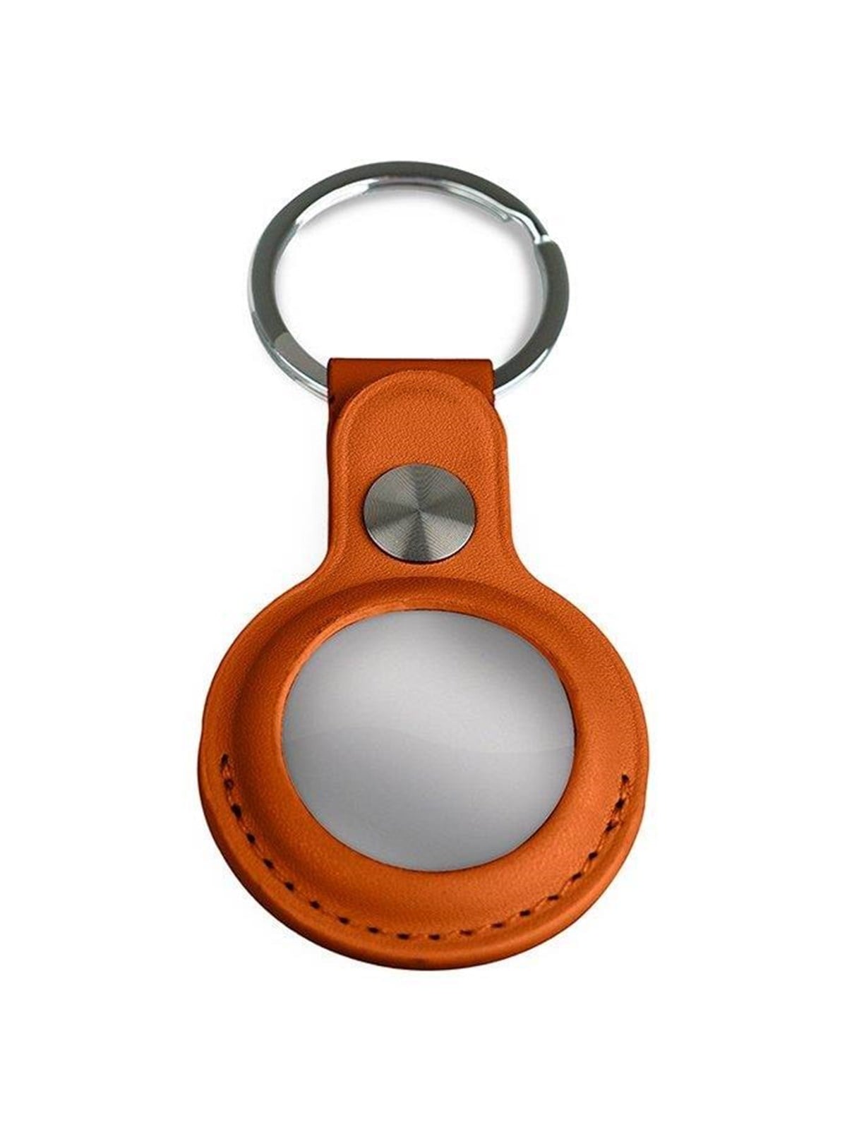 Light Solutions Airtag Key Ring - Leather - Brown - Handys Anderes Zubehoer - 5714255006889