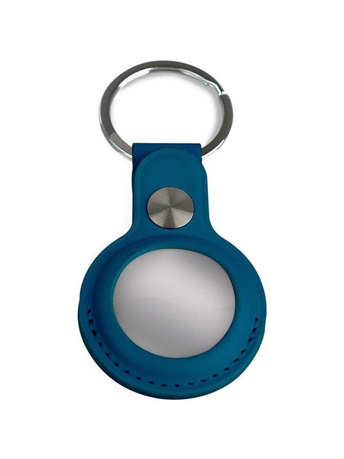 Light Solutions Airtag Key Ring - Leather - Navy Blue - Handys Anderes Zubehoer - 5714255006865