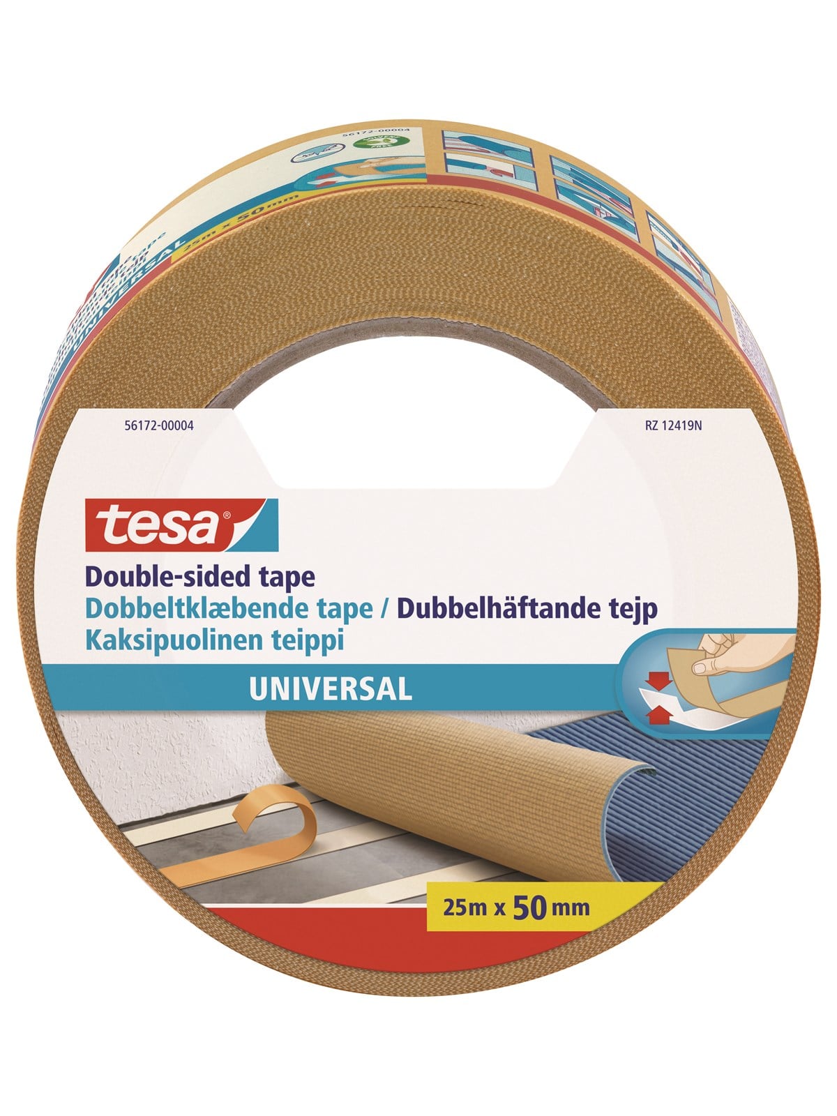 Tesa Double-sided Tape Universal 25m x 50mm - Klebeband Und Kleber - 56172-00004-11