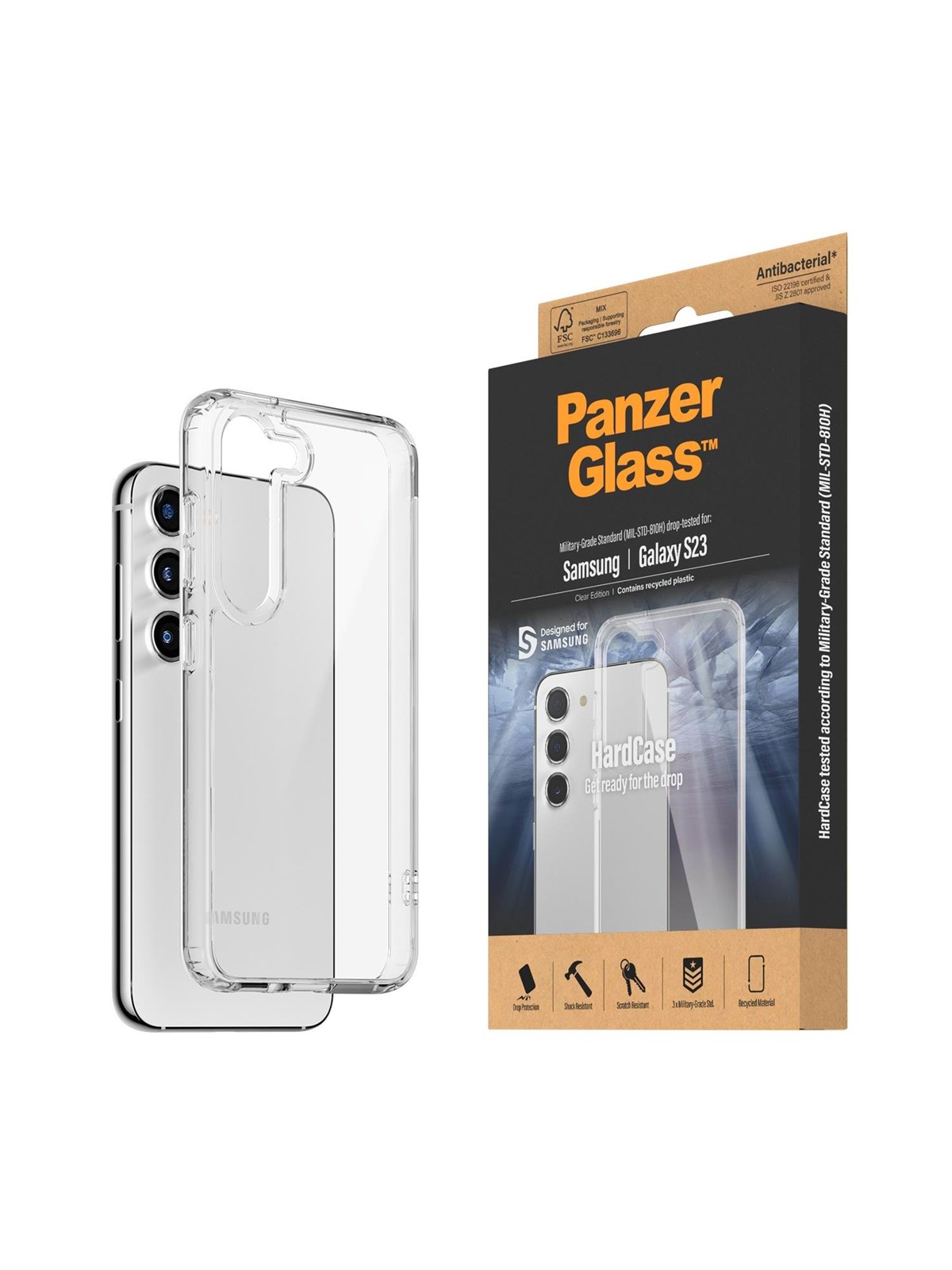Panzerglass Hardcase Samsung Galaxy S23 | Transparent - Handys Cover Cases - Panzer0433