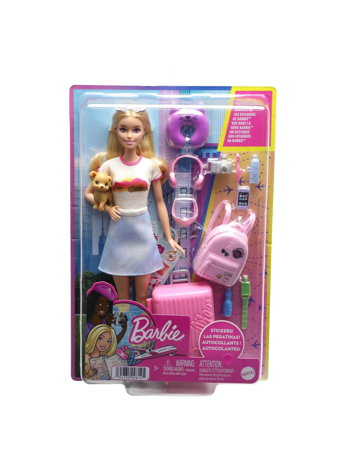 Barbie Travel Set With Puppy - Dolls Accessories - Hjy18