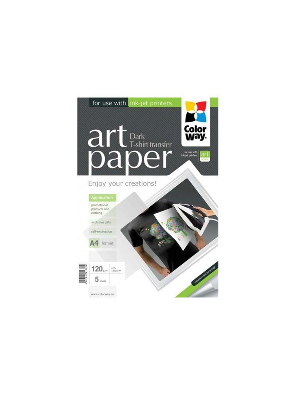 Colorway Art T-shirt Transfer Special Dark - Papier Fotopapier Und Etiketten - Ptd120005a4