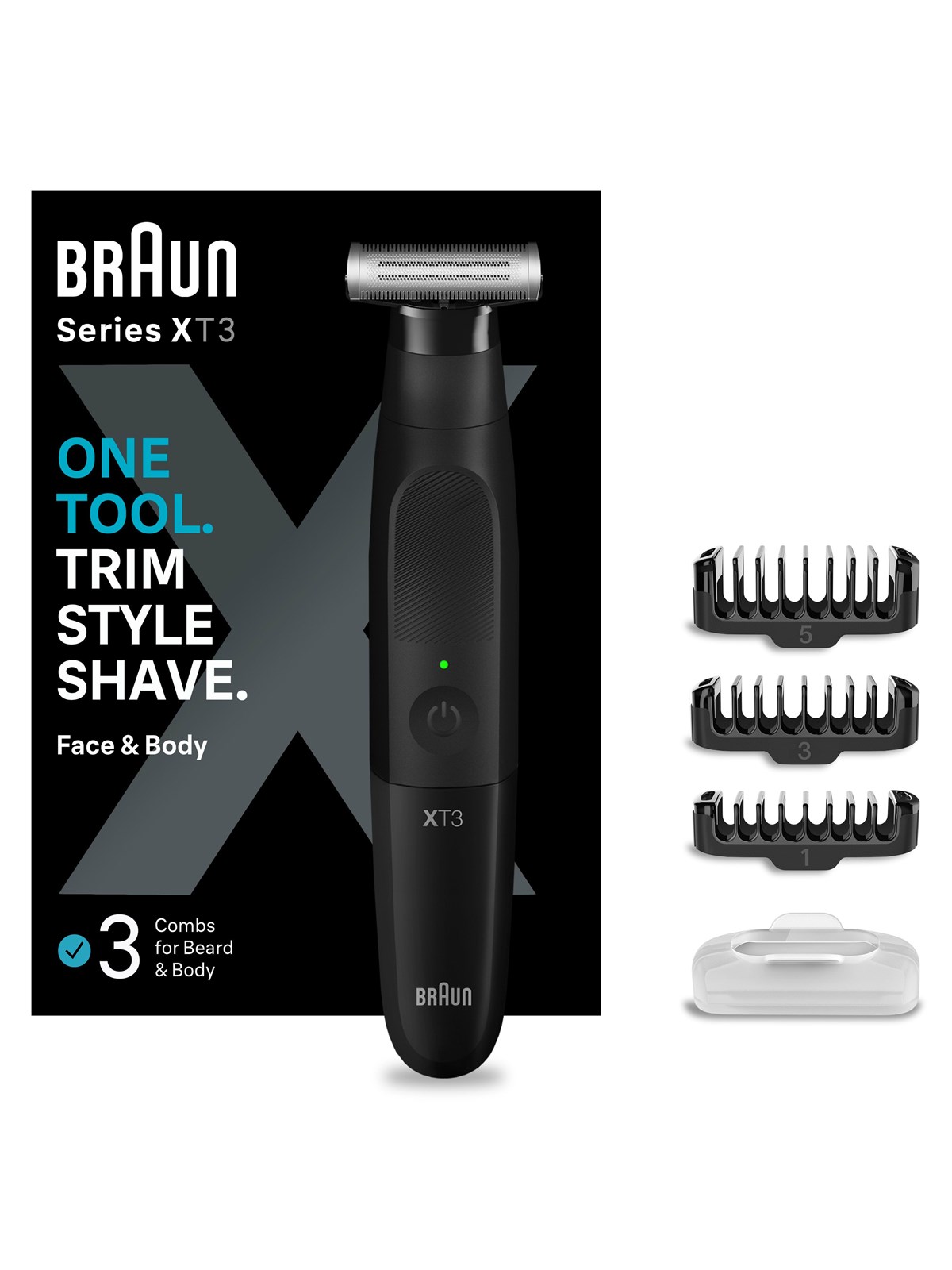 Braun Body Trimmer Styler Xt3100 Black - Haarschneidegeraete - 7500435206327