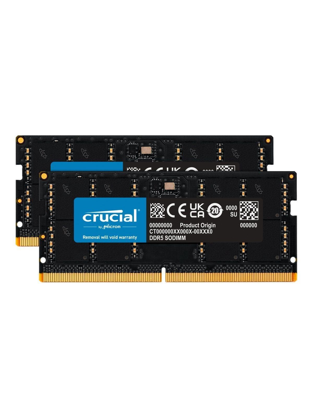 Crucial Sodimm Ddr5-5600 - 64gb - Cl46 - Dual Channel (2 Pcs) - Schwarz - Ram - Ct2k32g56c46s5