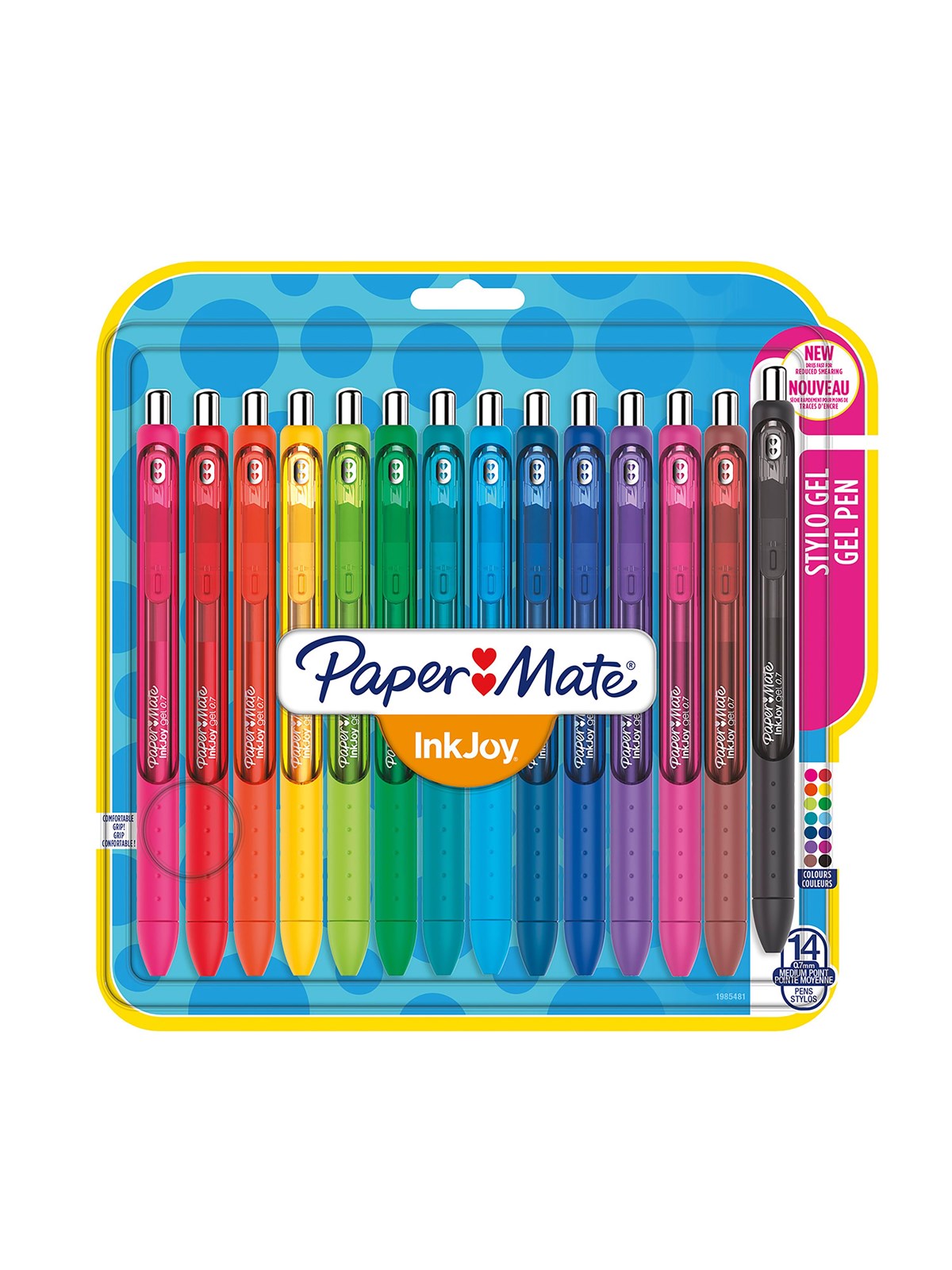 Paper Mate Inkjoy Gelstifte | Mittlere Spitze (0,7mm) | Sortierte Farben | 14 Stück - Utensilien Zum Schreiben Und Zeichnen - 1985481