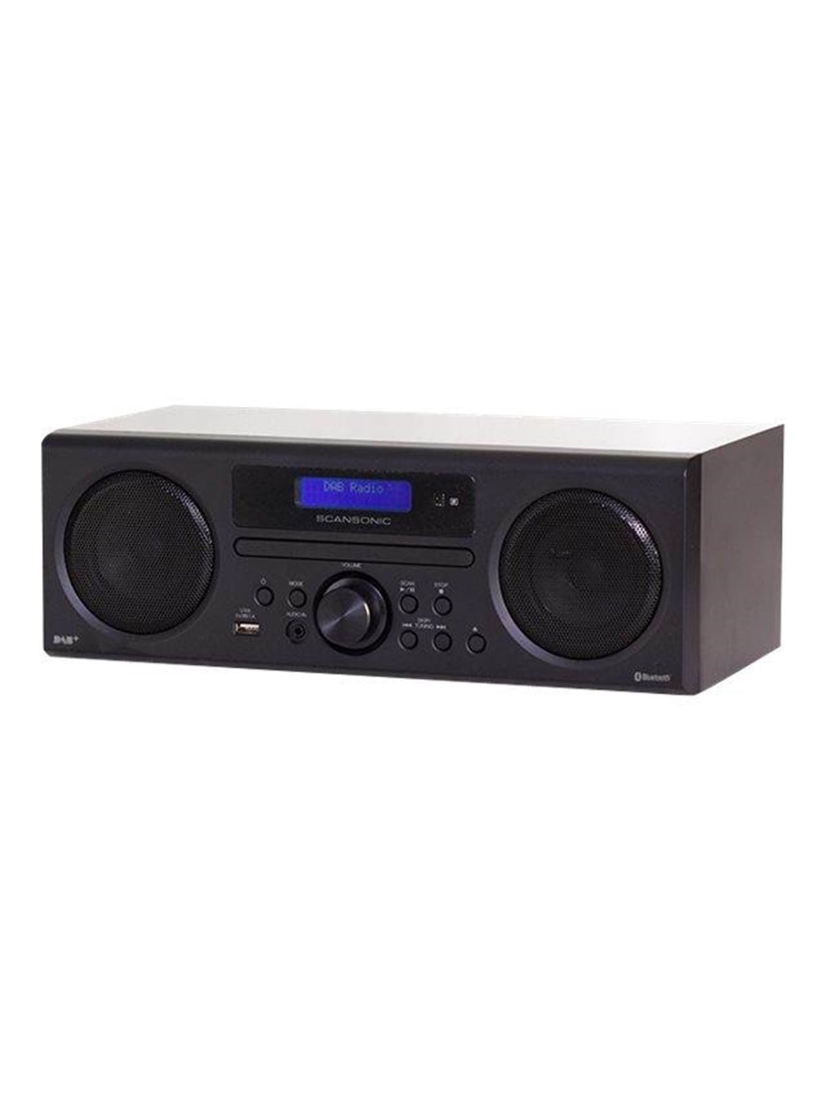Scansonic Da310 Dab+ m. CD &Bluetooth - Dab/dab+/FM - Black - Micro Mini Systeme - 647570