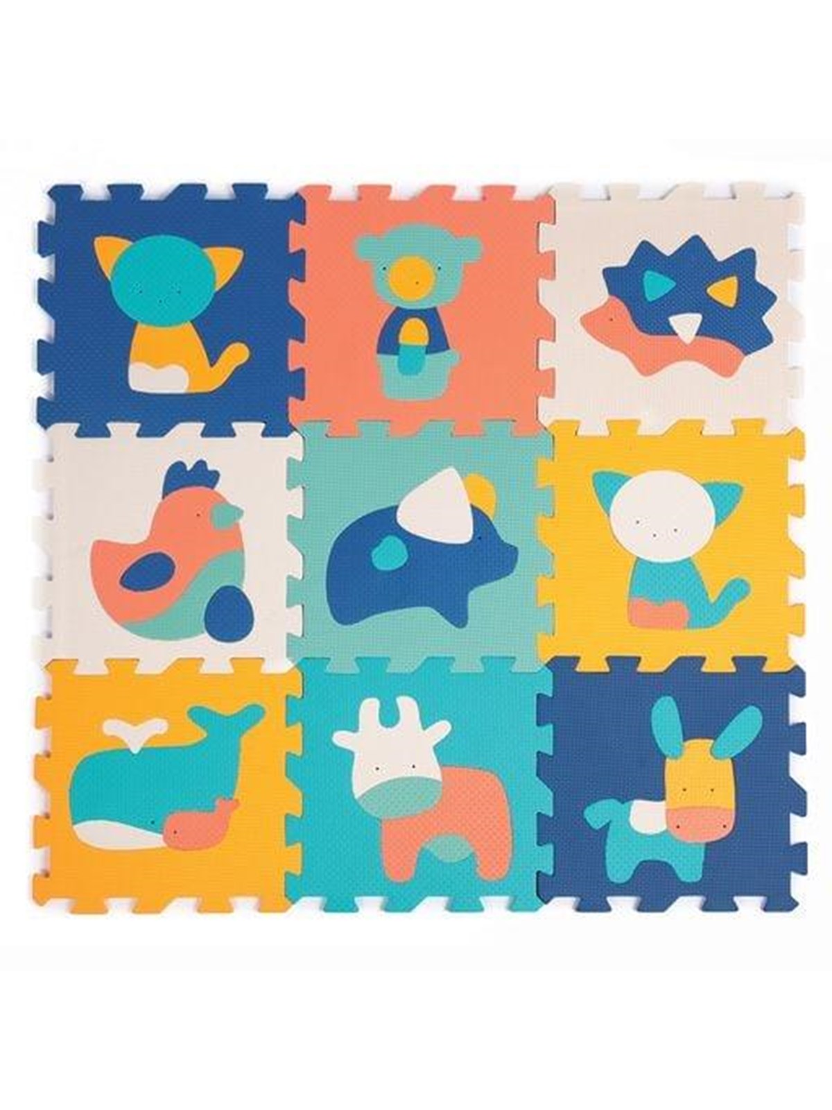 Ludi Play Mat With Animals (9 Pcs) - Kinderzimmer - Lu10023