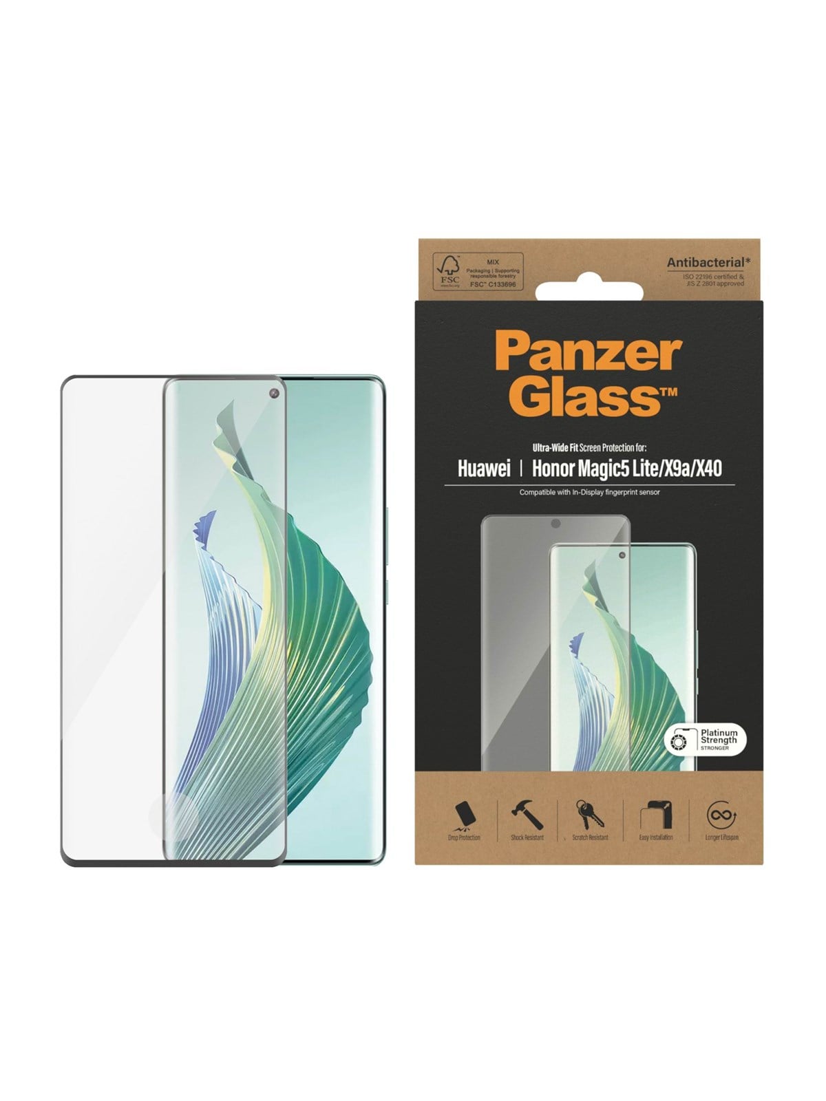 Panzerglass Screen Protector Huawei Honor Magic 5 Lite | Ultra Wide Fit - Handys Schutzfolie - Panzer5401