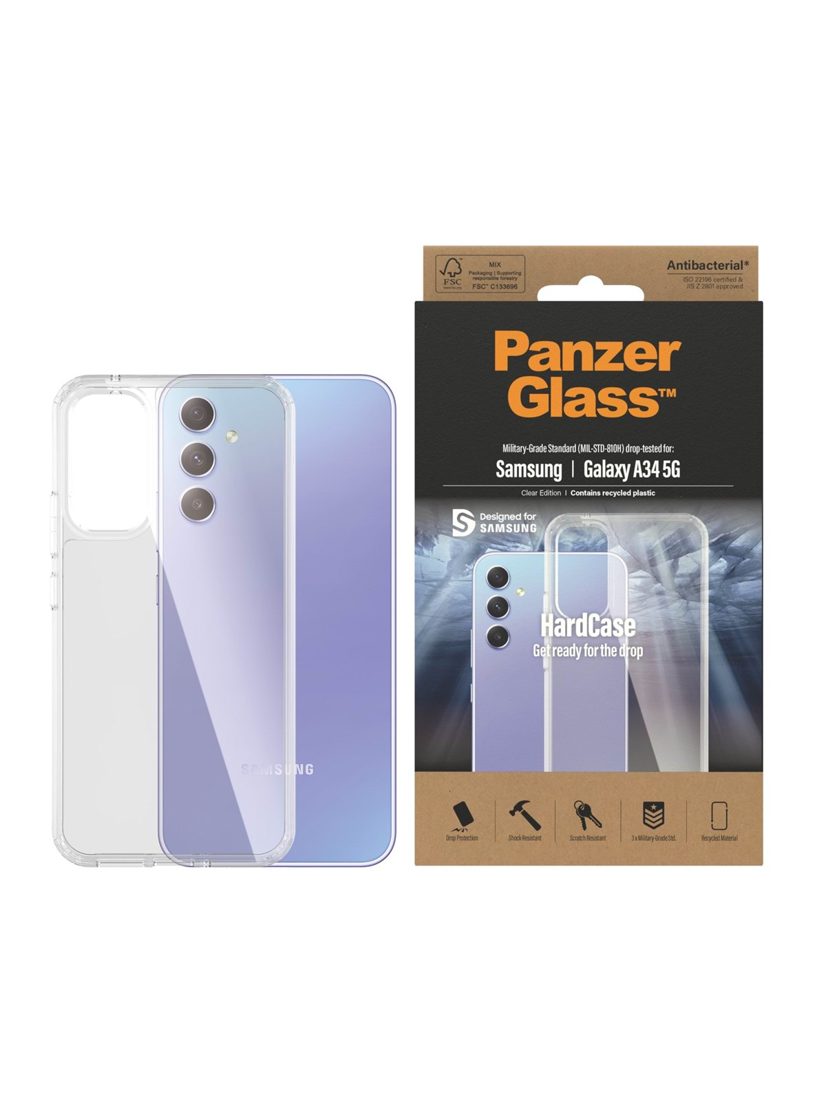 Panzerglass Hardcase For Samsung Galaxy A34 5G - Handys Cover Cases - Panzer0444