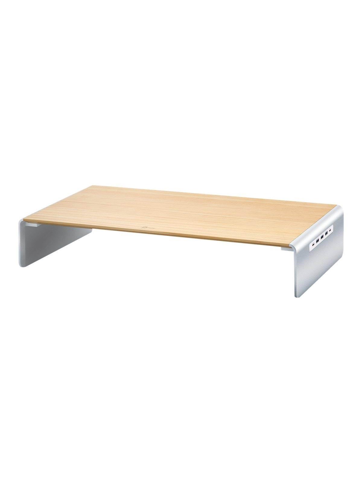 J5create Wood Monitor Stand With Docking Station - Dockingstationen - Jct425-n